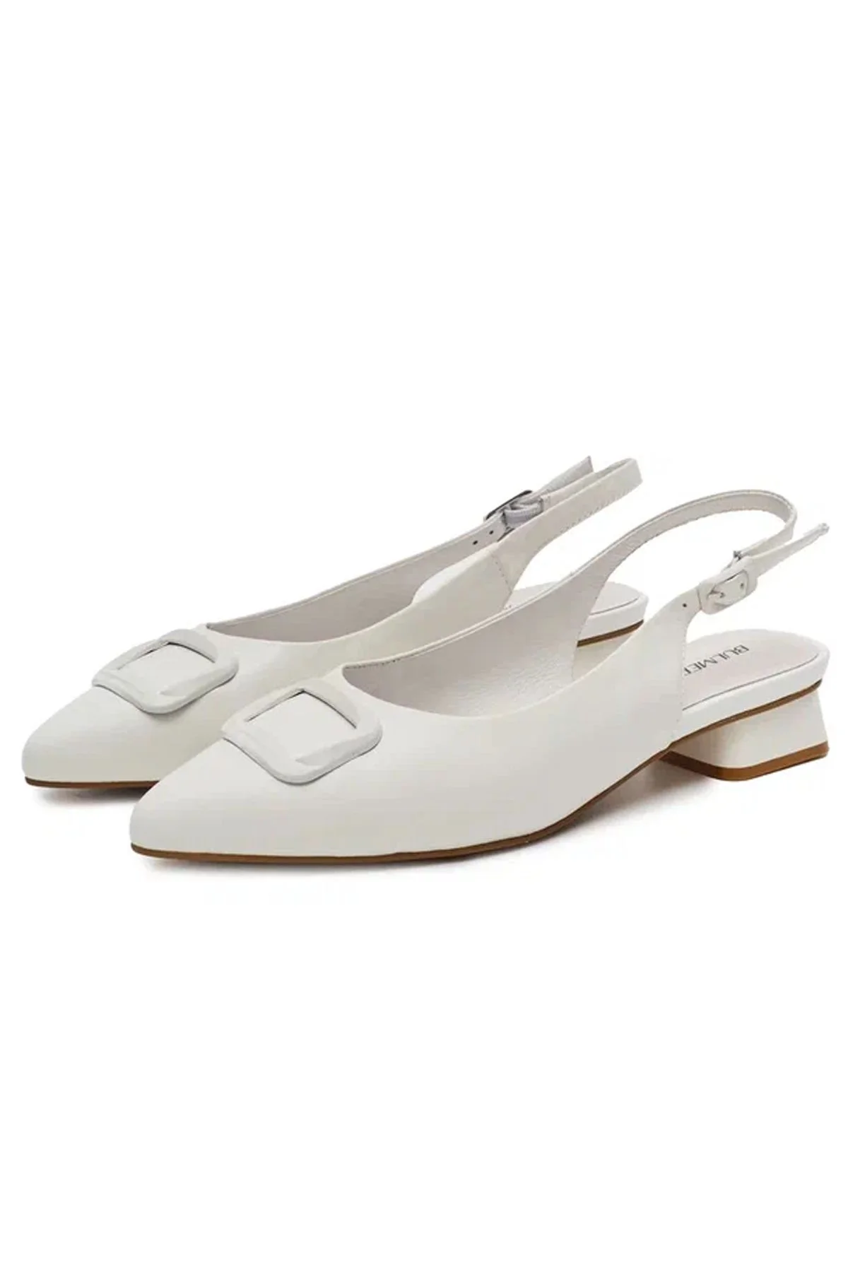 Туфли из натуральной кожи с декоративной пряжкой BL5M-SS25-016, 36р