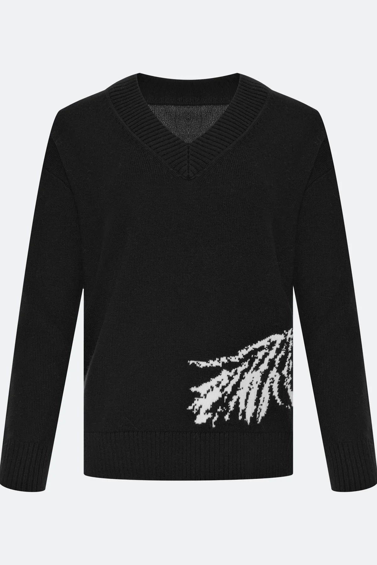 Лимитрированная серия свитер с контрастным узором и ремень, 36