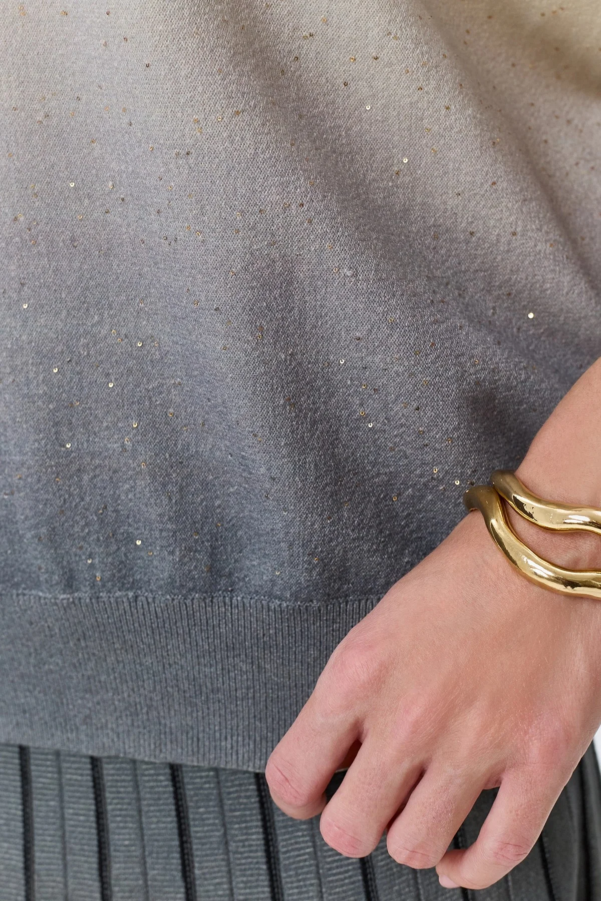 Вязаный джемпер с градиентом, 38