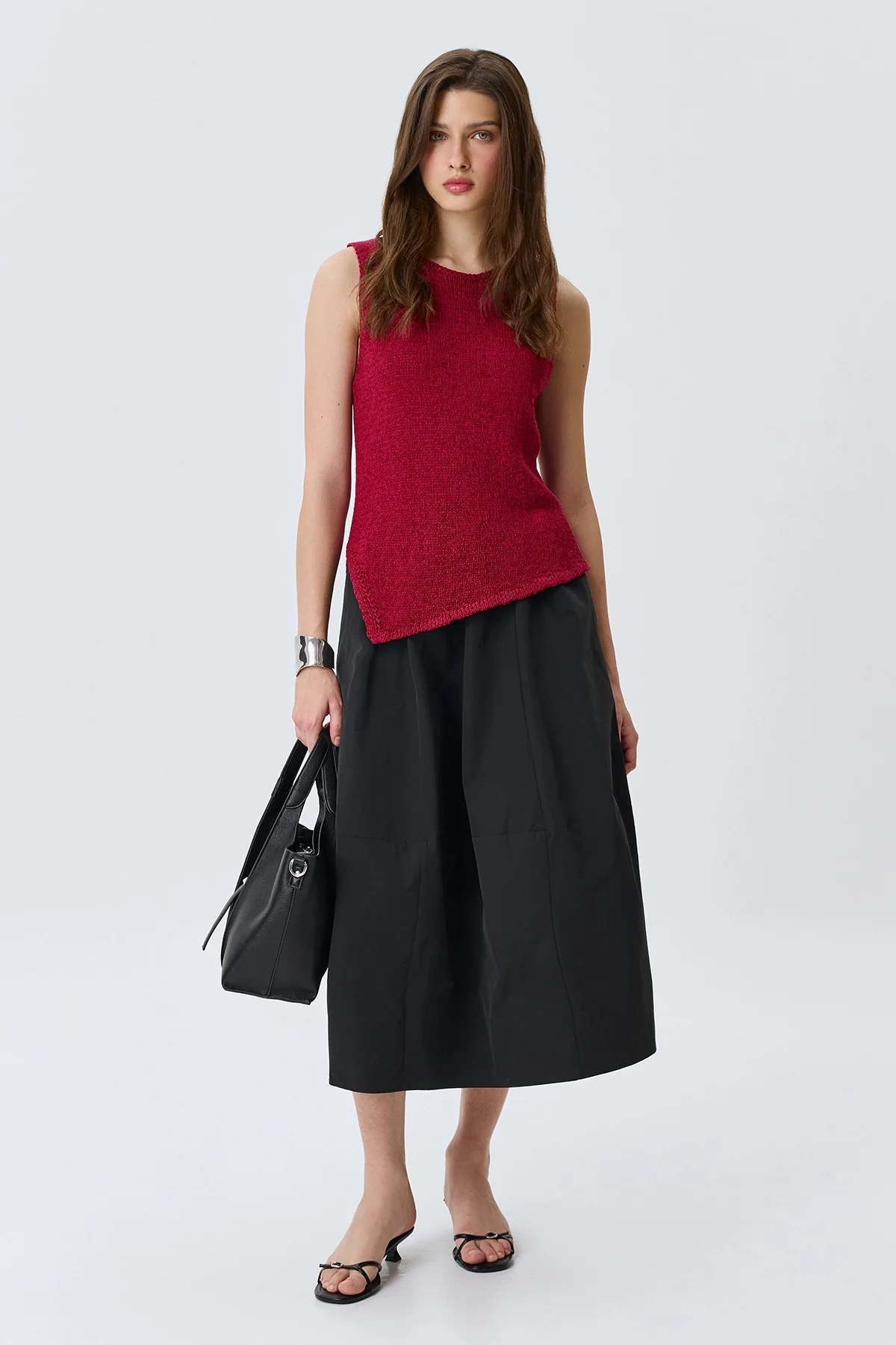 Асимметричный вязаный топ, 48