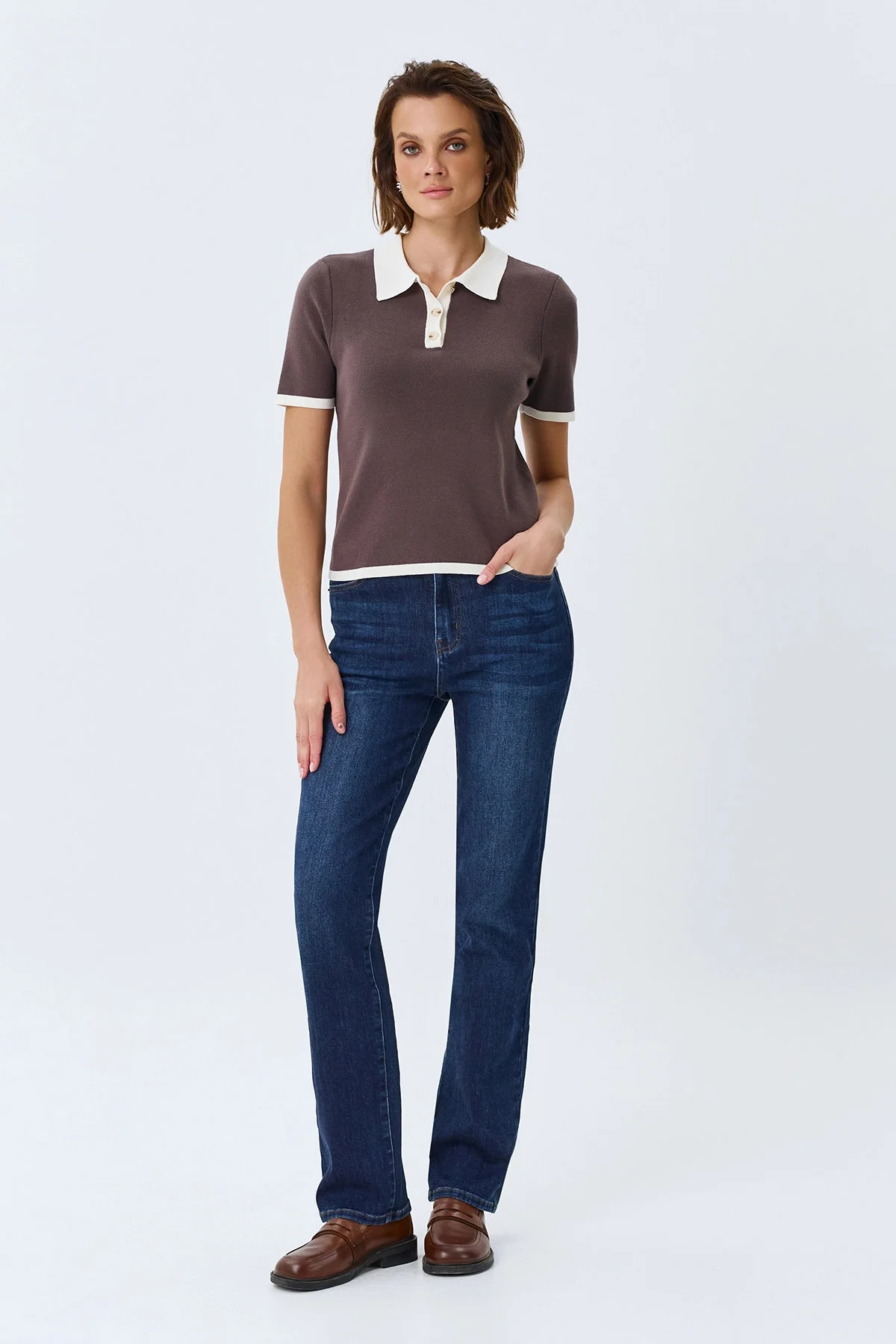 Базовые джинсы Straight fit, 52