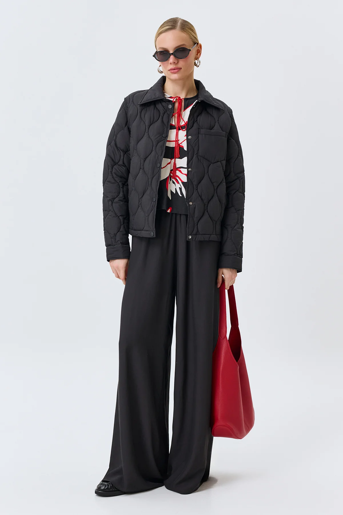 Широкие брюки палаццо, 42