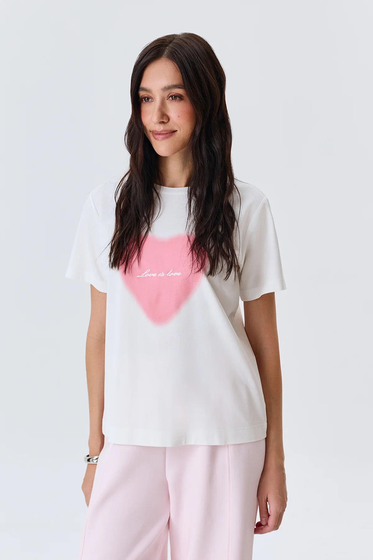 Футболка с принтом "сердце", 44