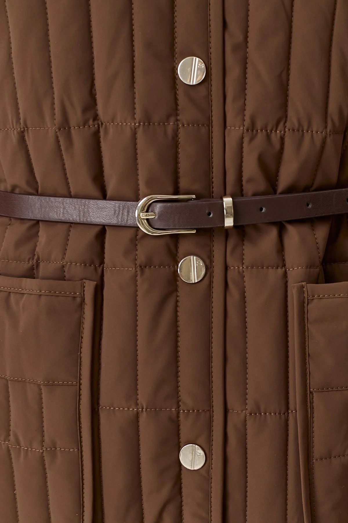 Куртка с тонким ремнем, 46