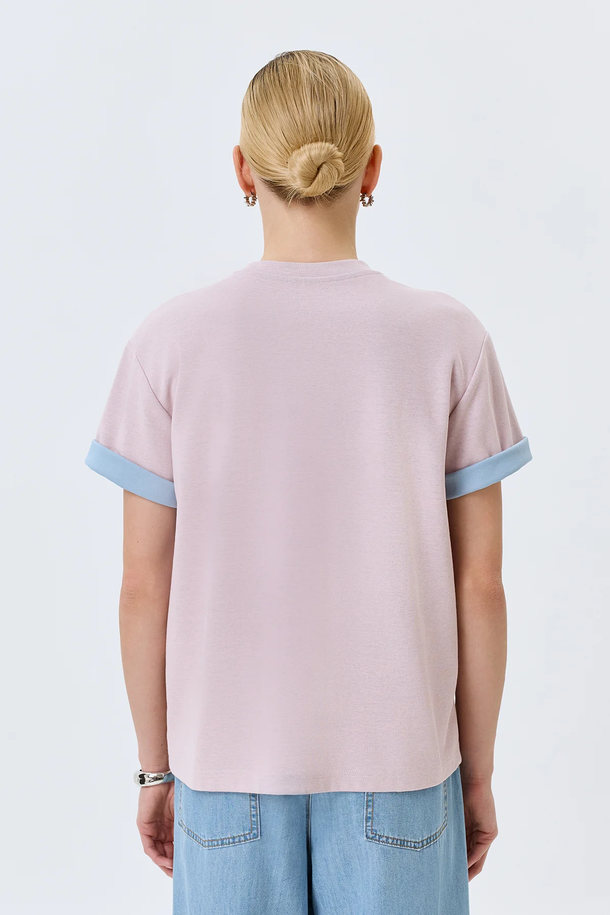 Прямая футболка в стиле "College", 48