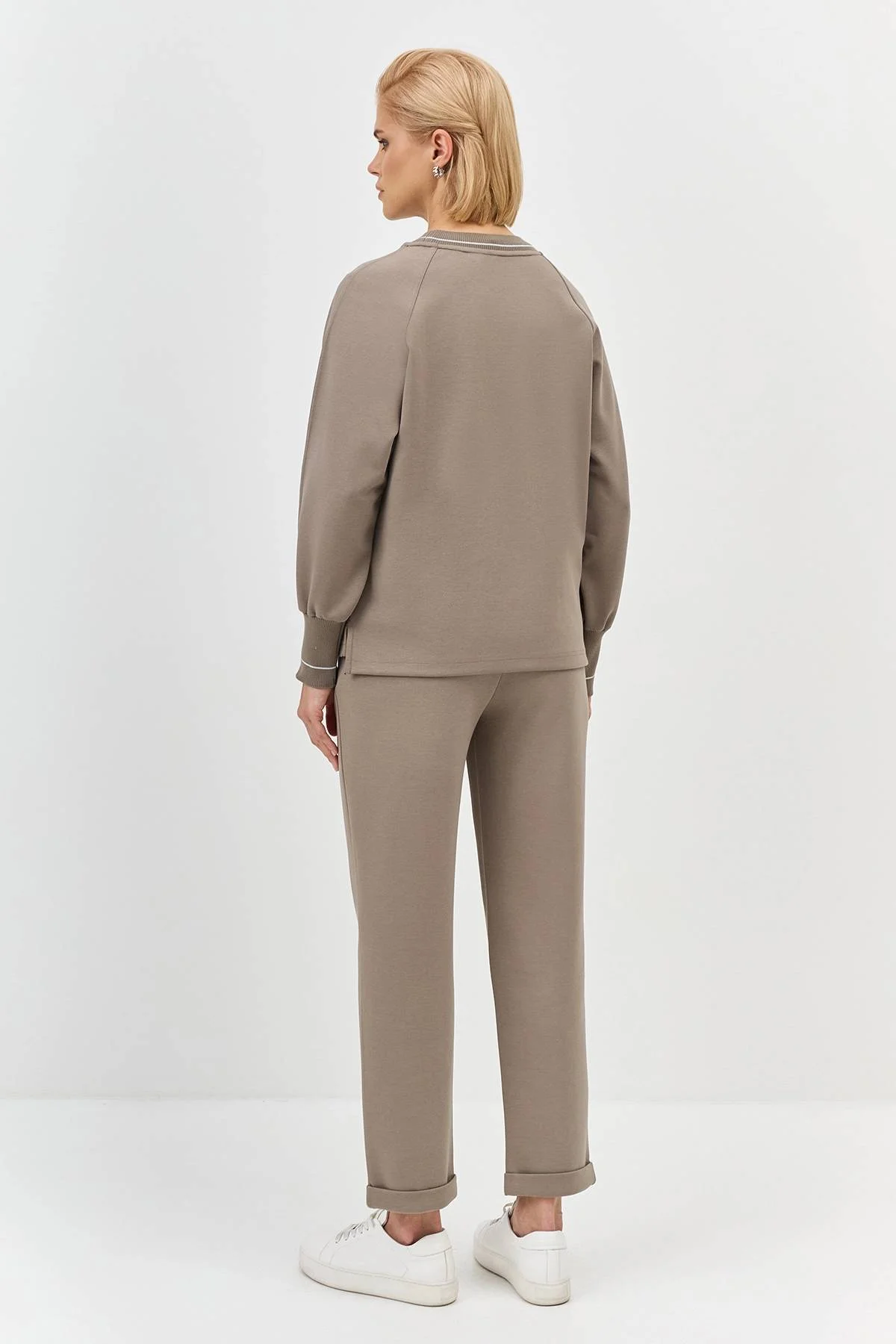 Лимитрированная серия трикотажные брюки из хлопкового джерси и ремень, 46