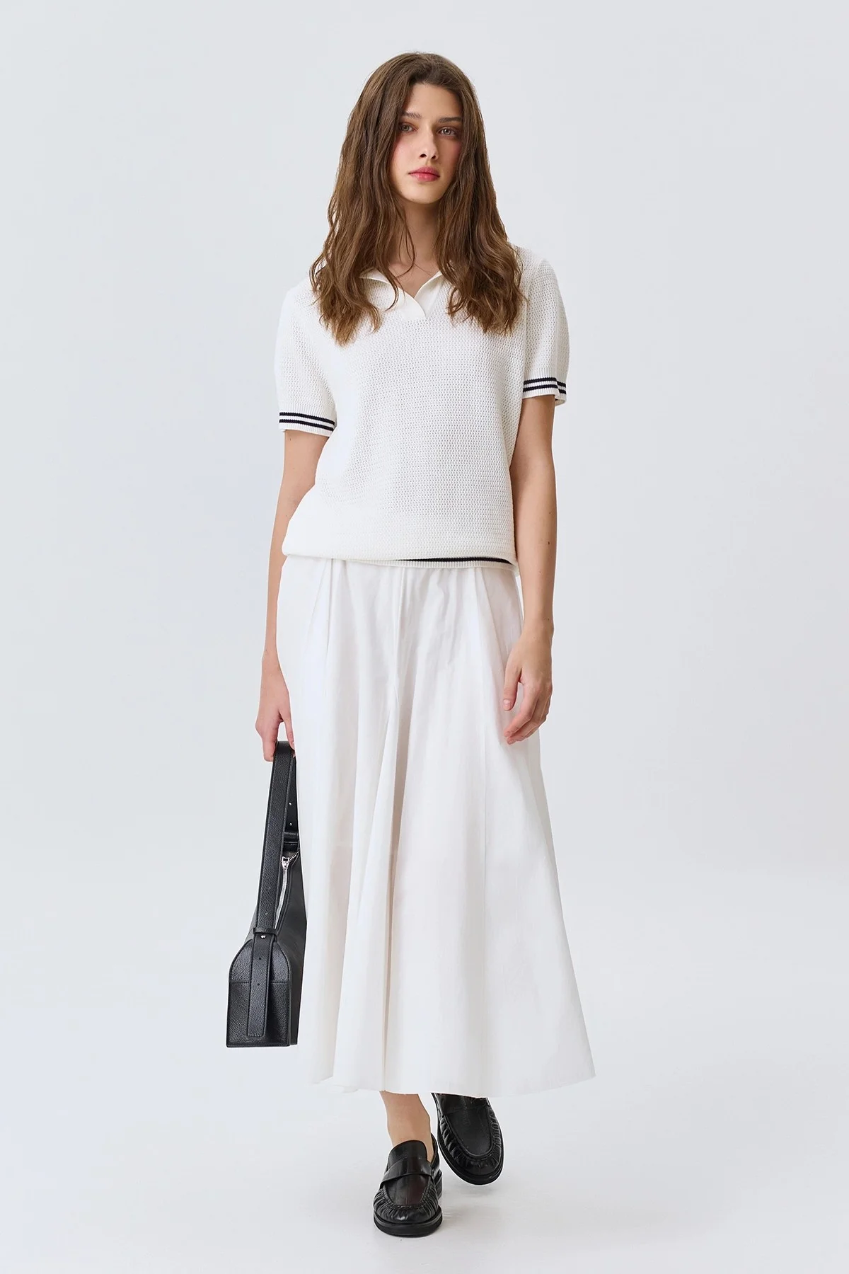 Поло ажурной вязки, 46