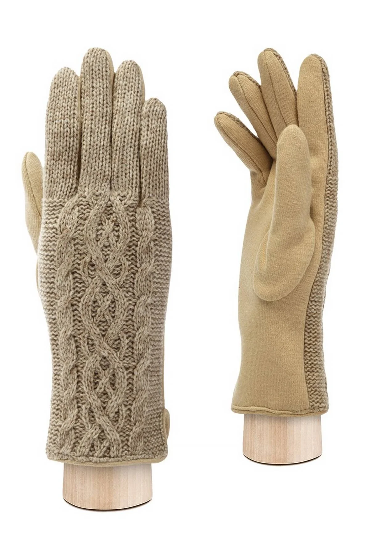 Перчатки бежевые, M