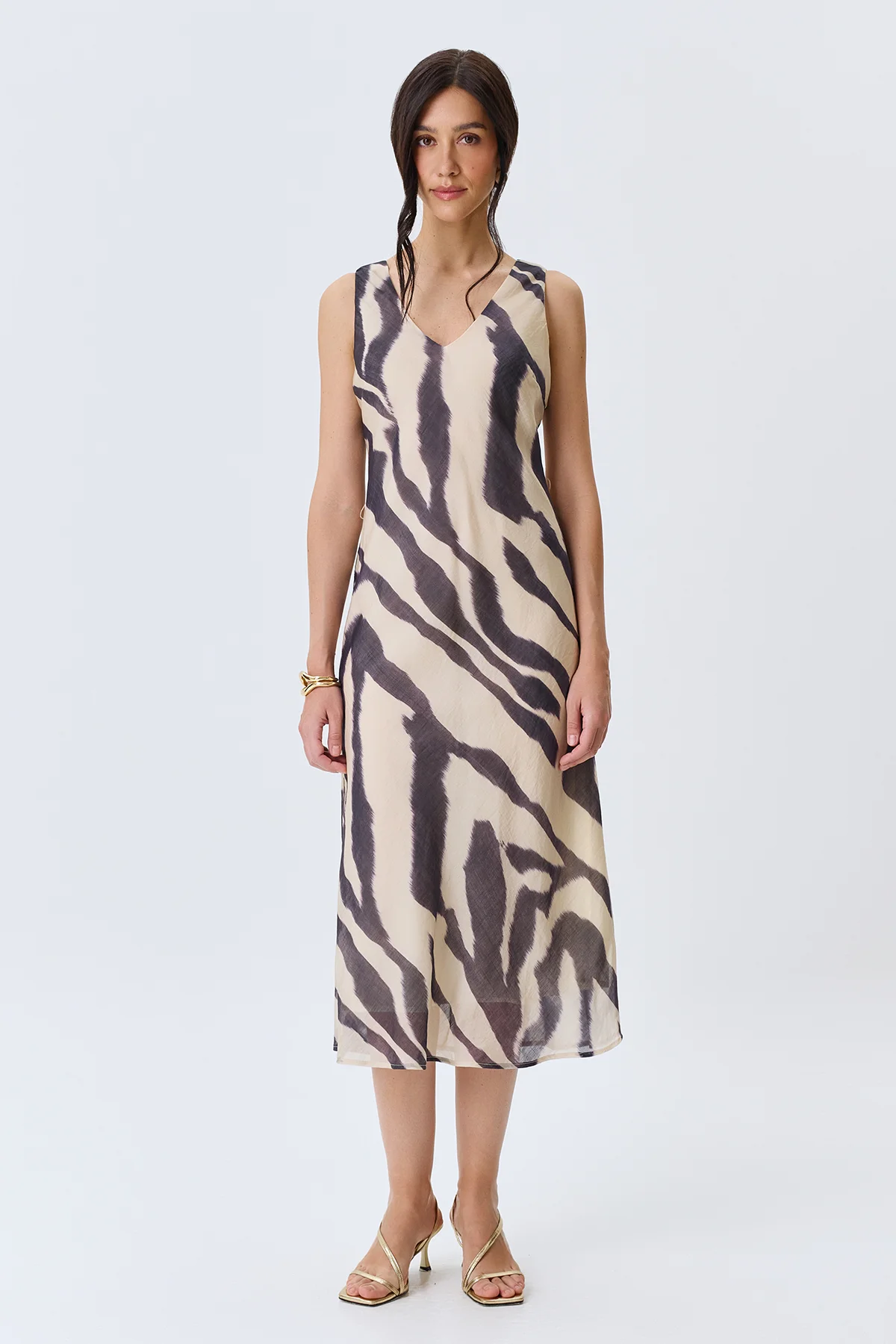 Платье-макси из тенселя, 48