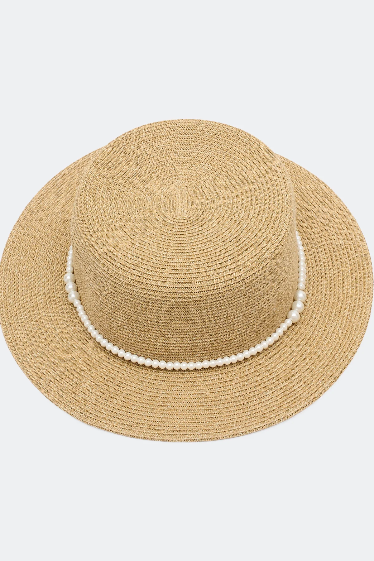 Шляпа-канотье с жемчужинами, One