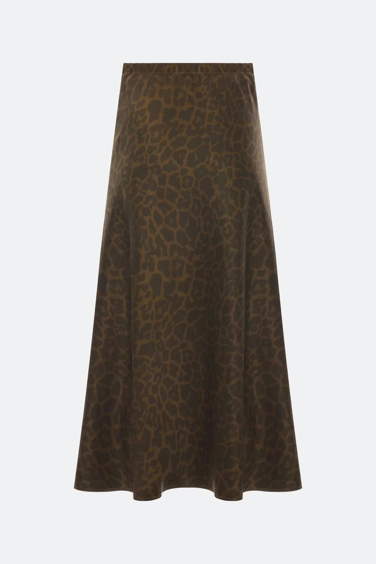 Сатиновая юбка с анималистичным принтом, 46