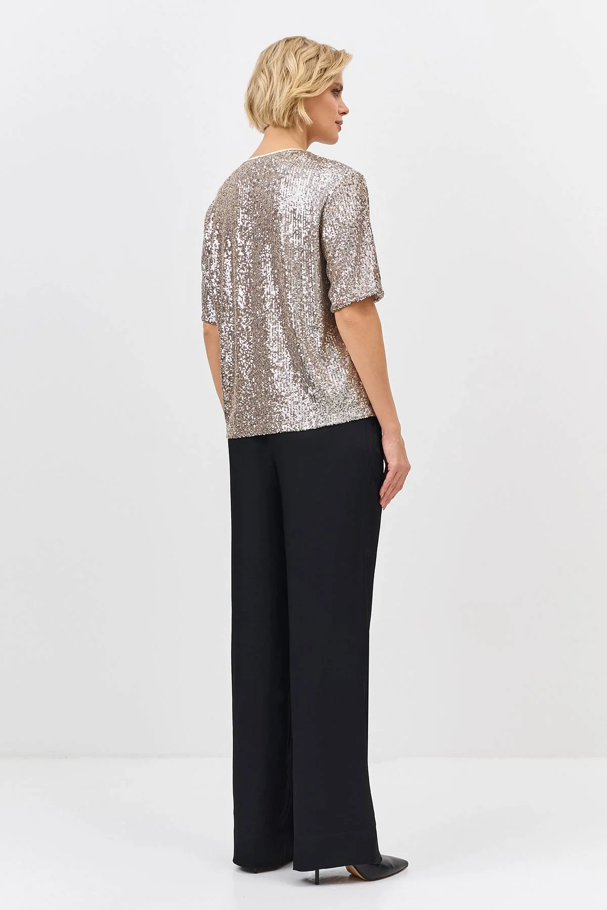 Свободные брюки из шелковистой вискозы, 36