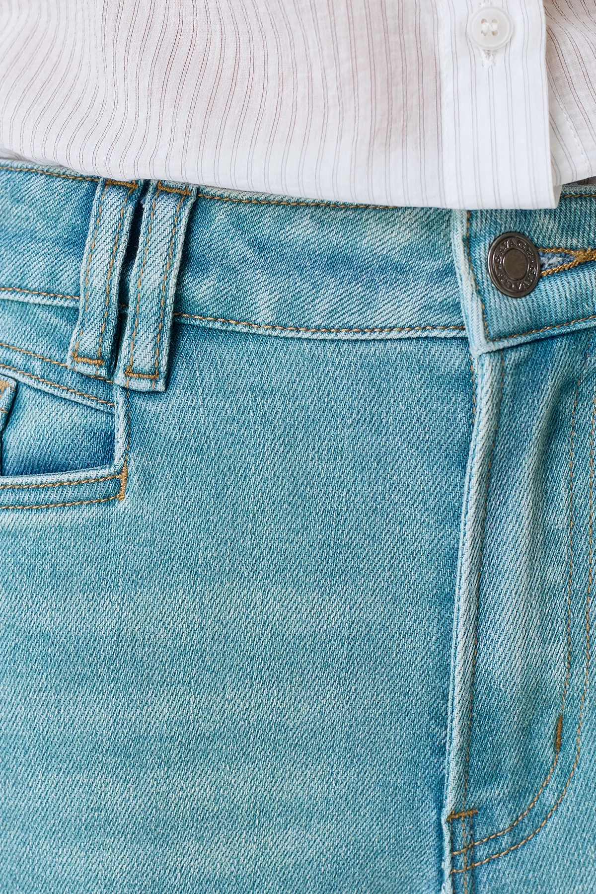 Бирюзовые джинсы Straight fit, 48