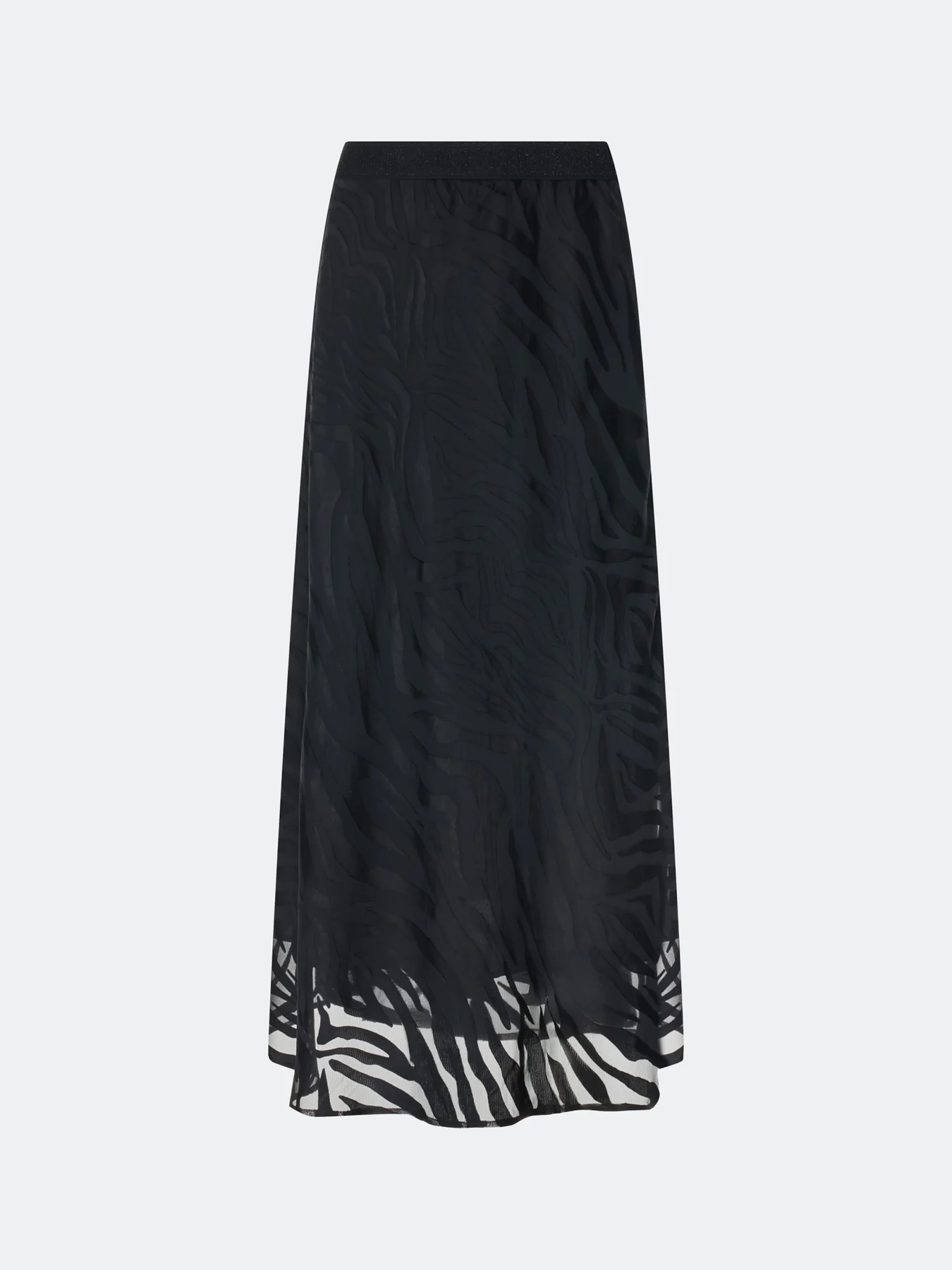 Юбка с монохромным анималистичным принтом, 34