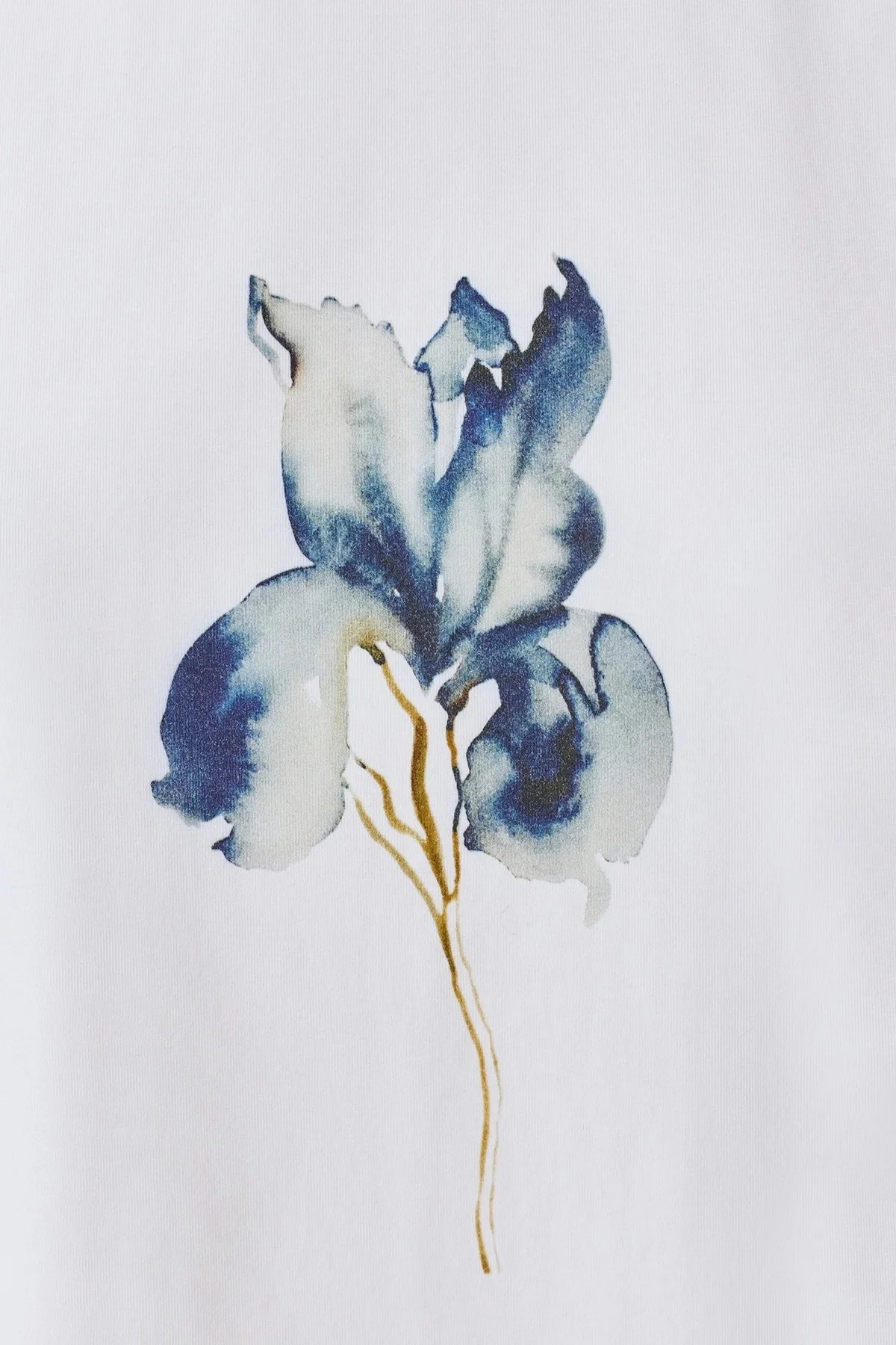 Футболка с флоральным принтом прямого силуэта, 48