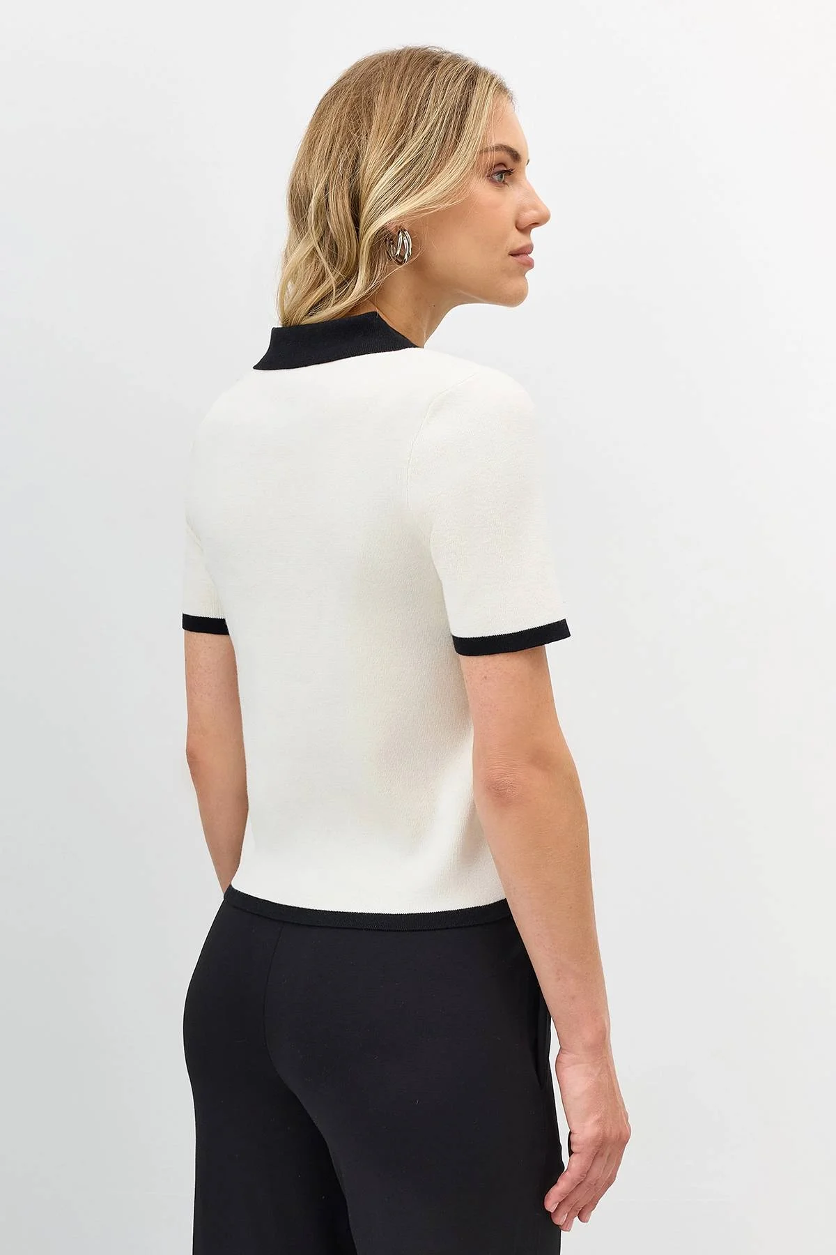 Лимитированая серия поло с контрастными деталями и ремнем, 46