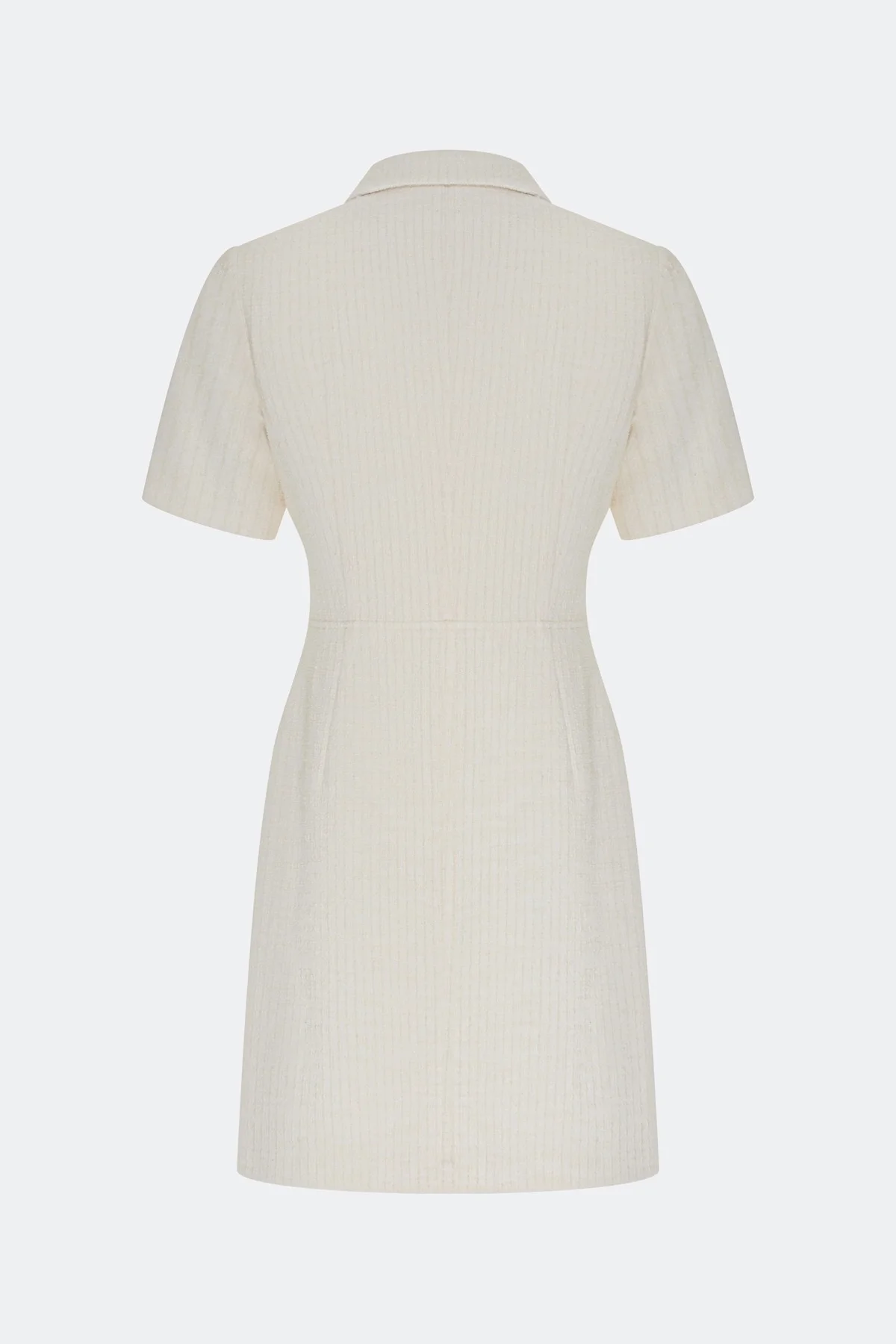 Трикотажное платье с металлическими пуговицами, 48