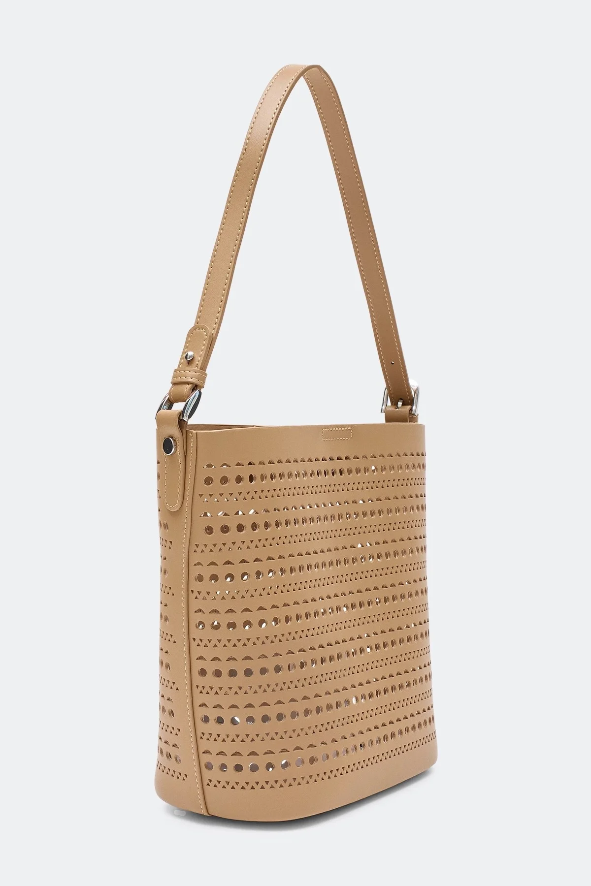 Комплект ажурная сумка из натуральной кожи и косметичка, One