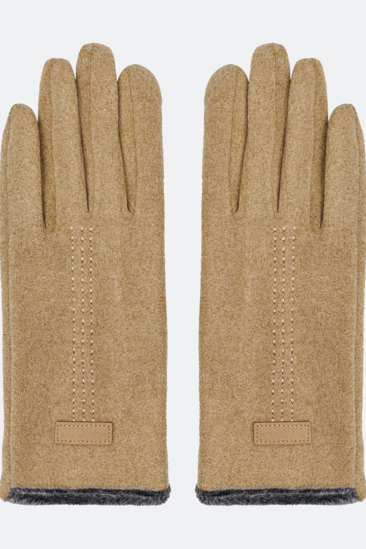 Трикотажные перчатки с вышивкой, One