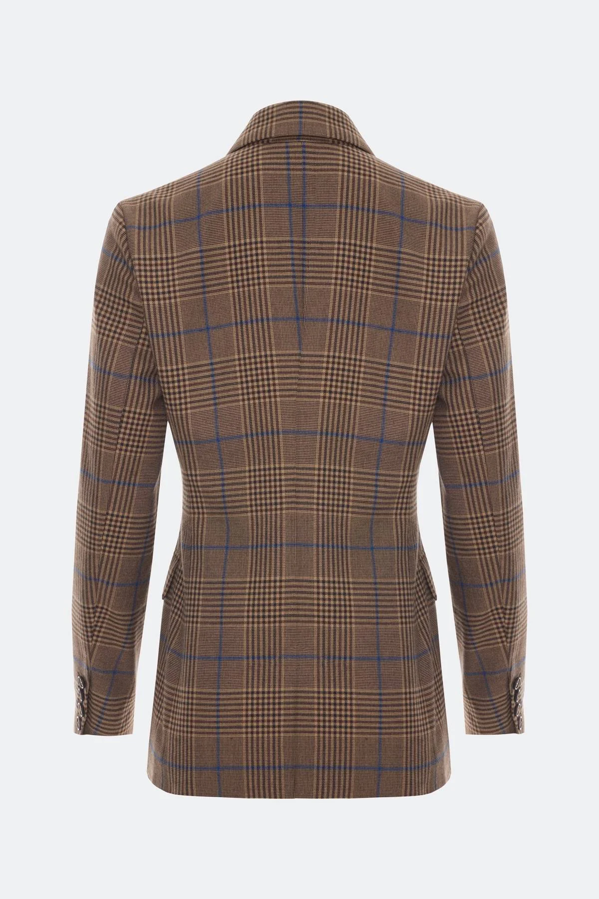 Двубортный жакет в клетку, 44