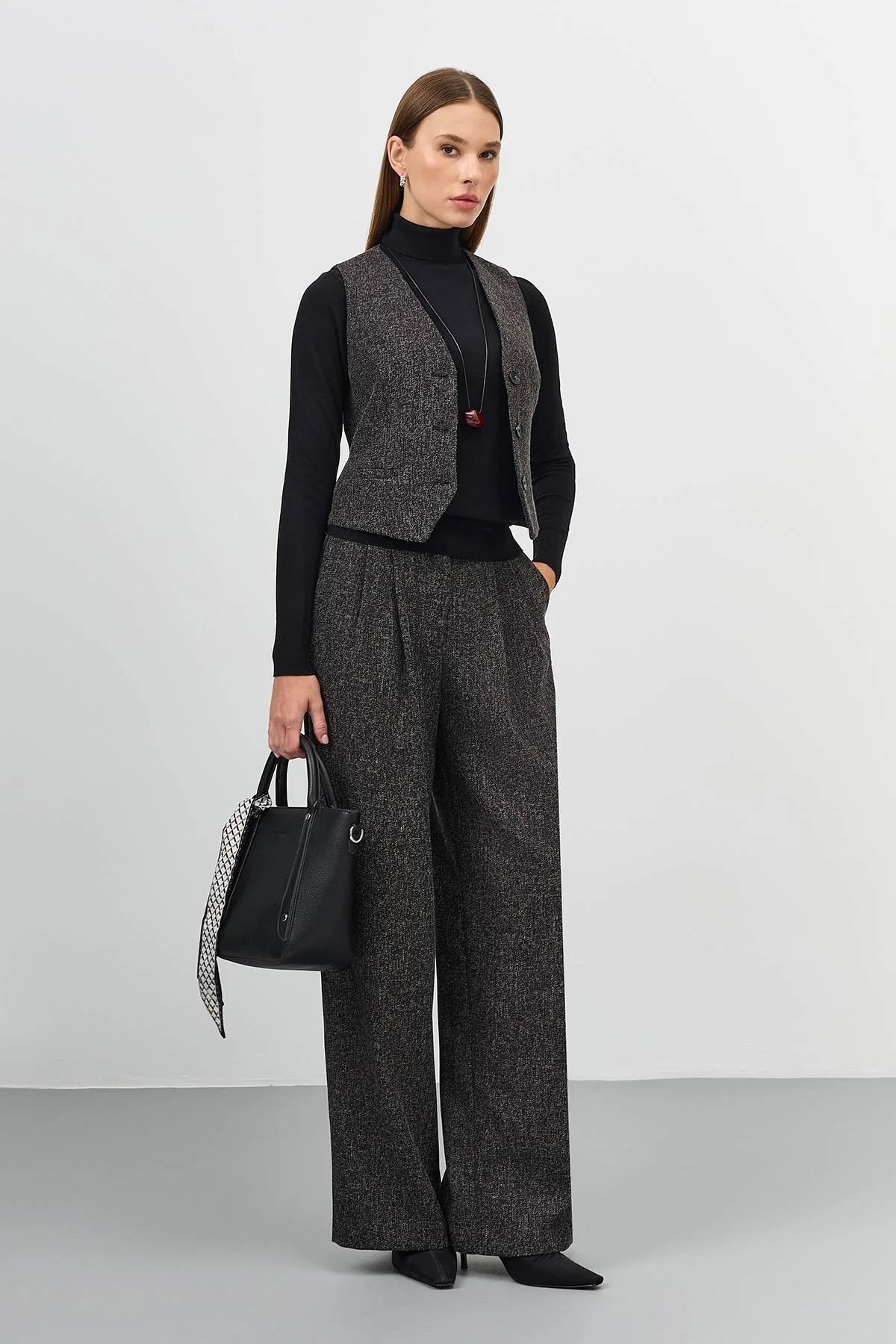 Лимитированная серия классические брюки со стрелками и ремень, 50