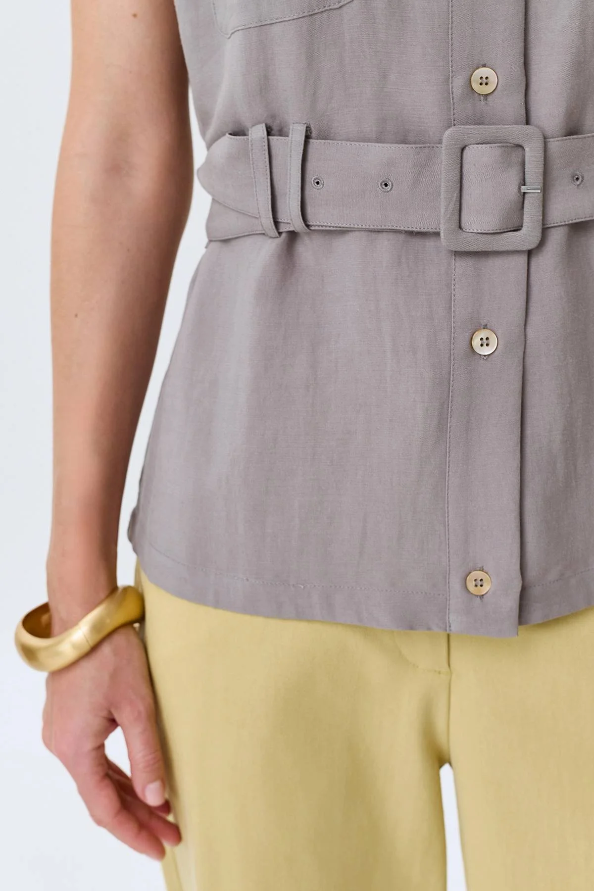 Блузка-жилет из тенселя, 36