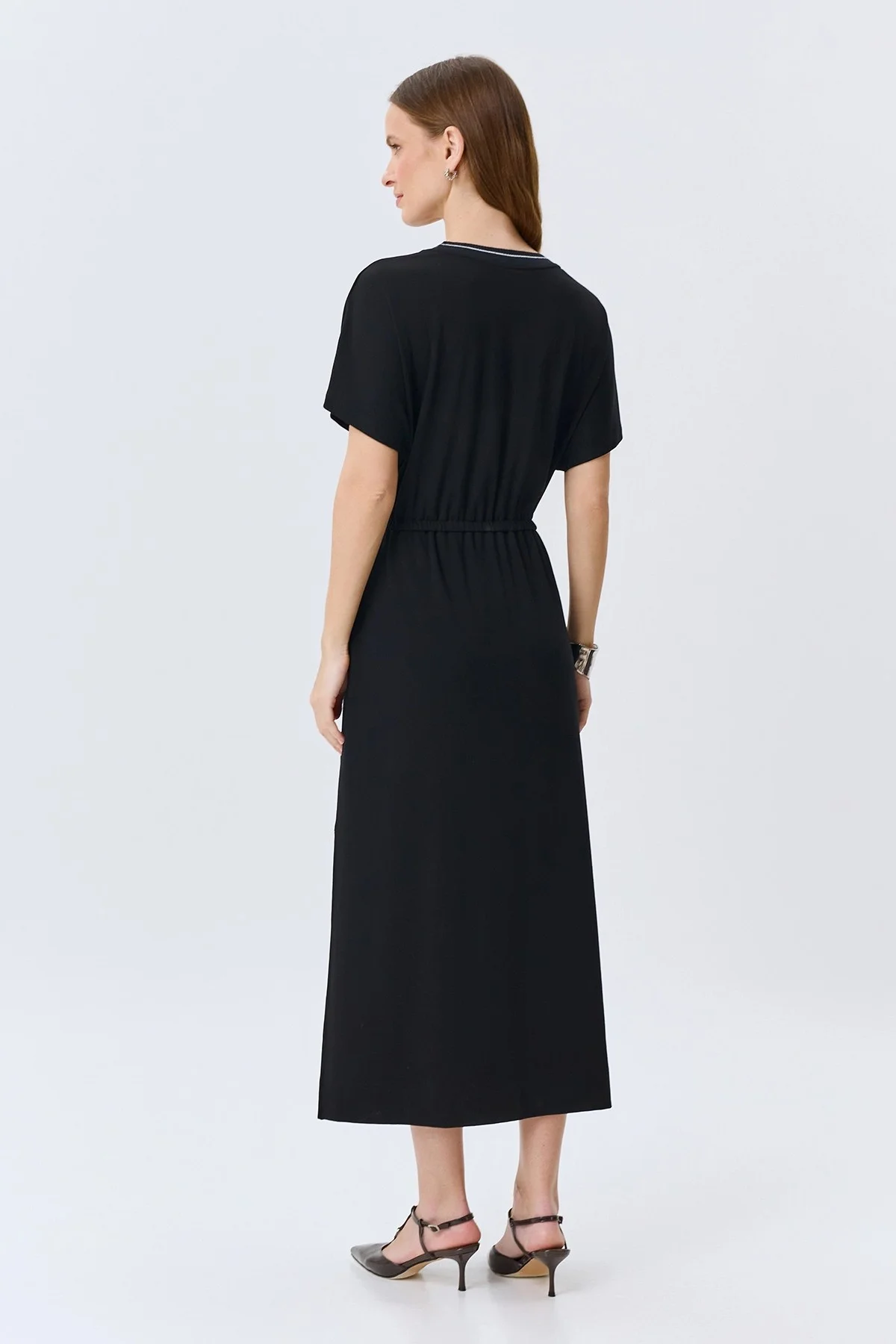 Трикотажное платье из смесовой вискозы, 46