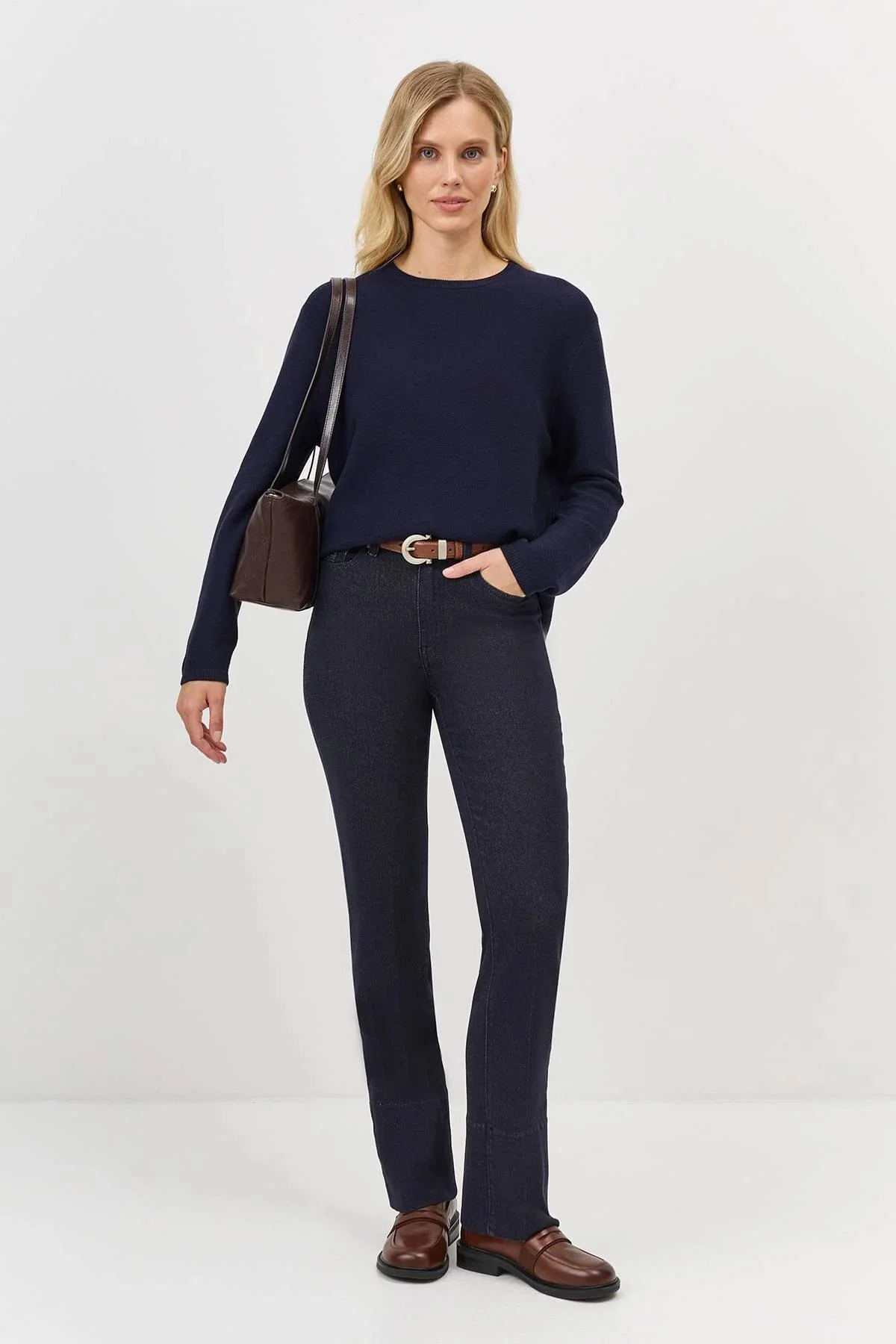 Базовый вязаный джемпер, 46