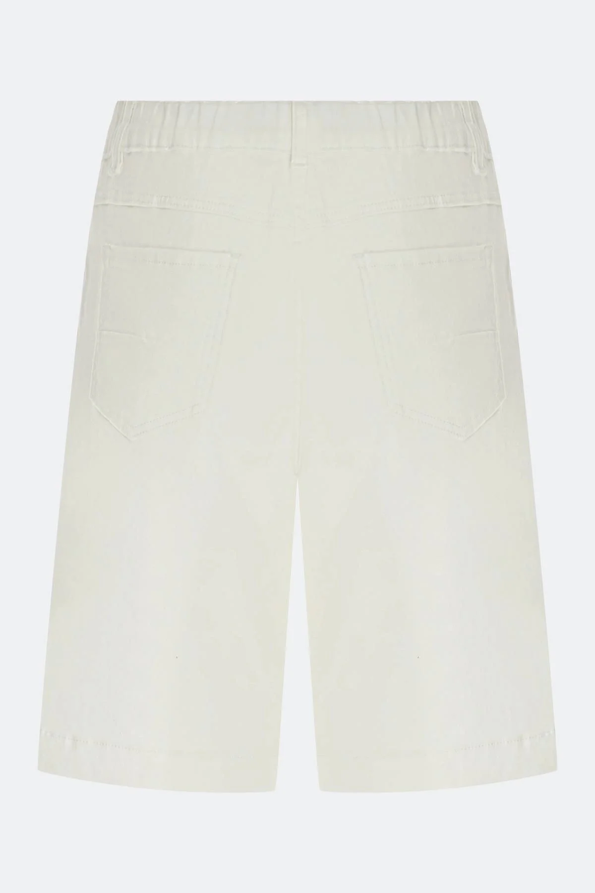 Белые джинсовые бермуды, 40