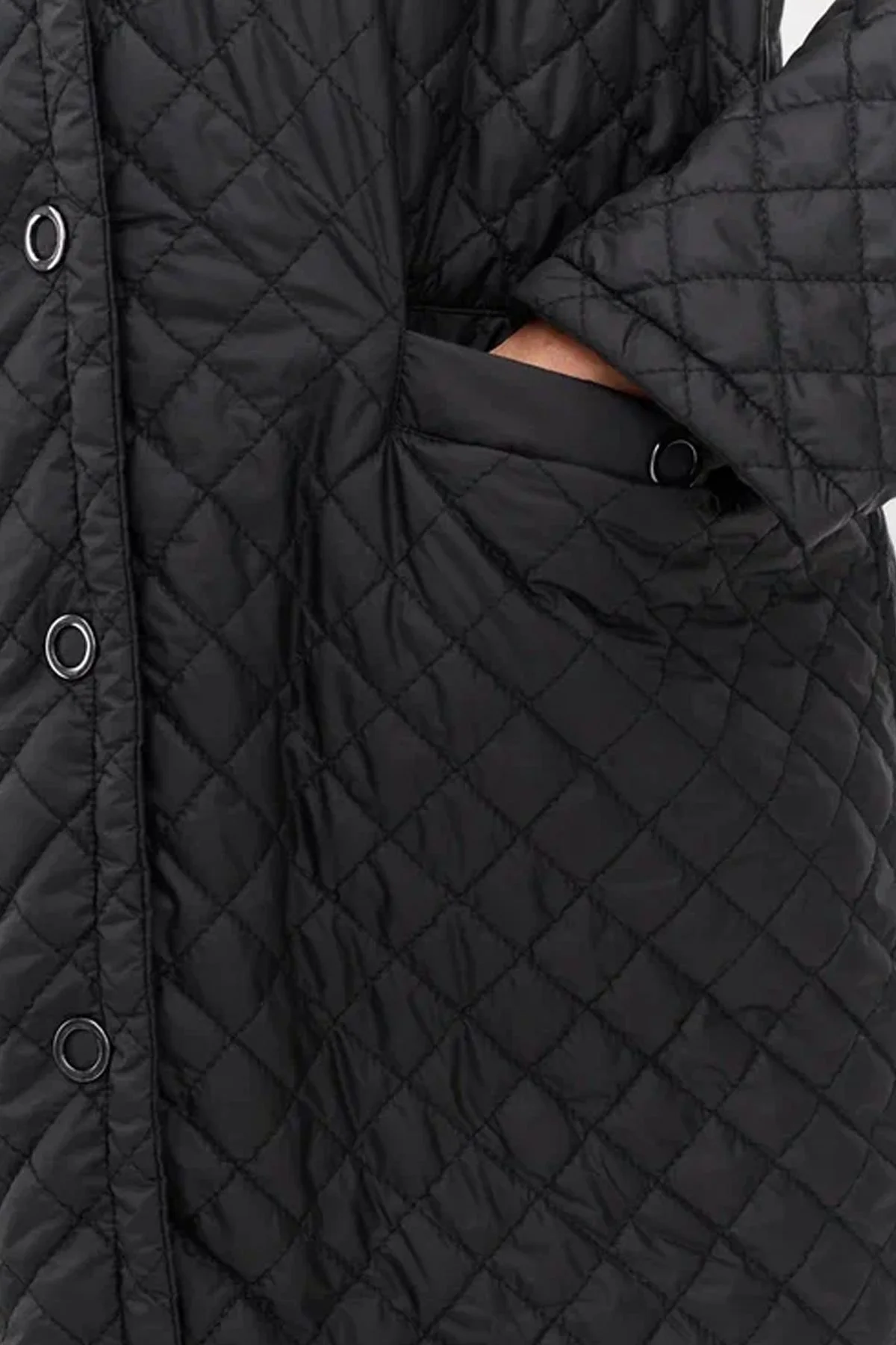 Стеганое двустороннее пальто с принтом в клетку, 52р