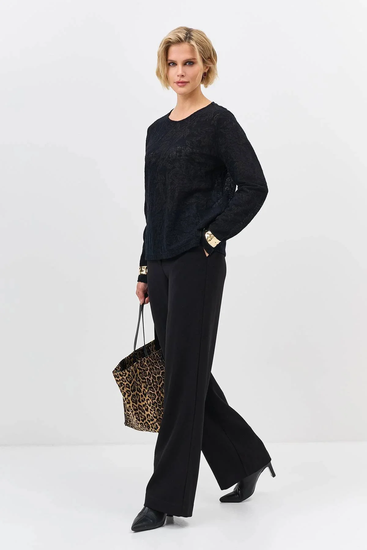 Ажурный лонгслив, 40