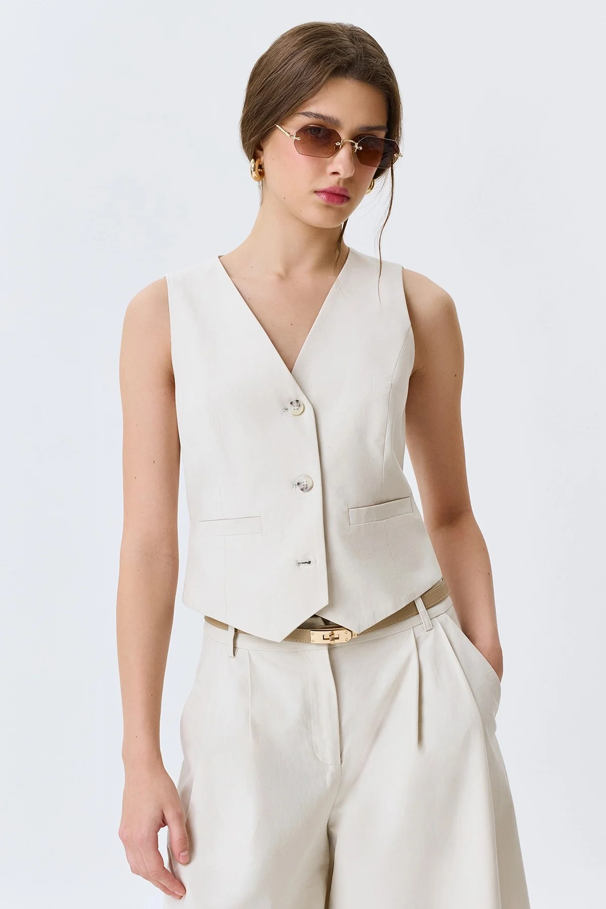 Тонкий ремень с поворотным замком, One