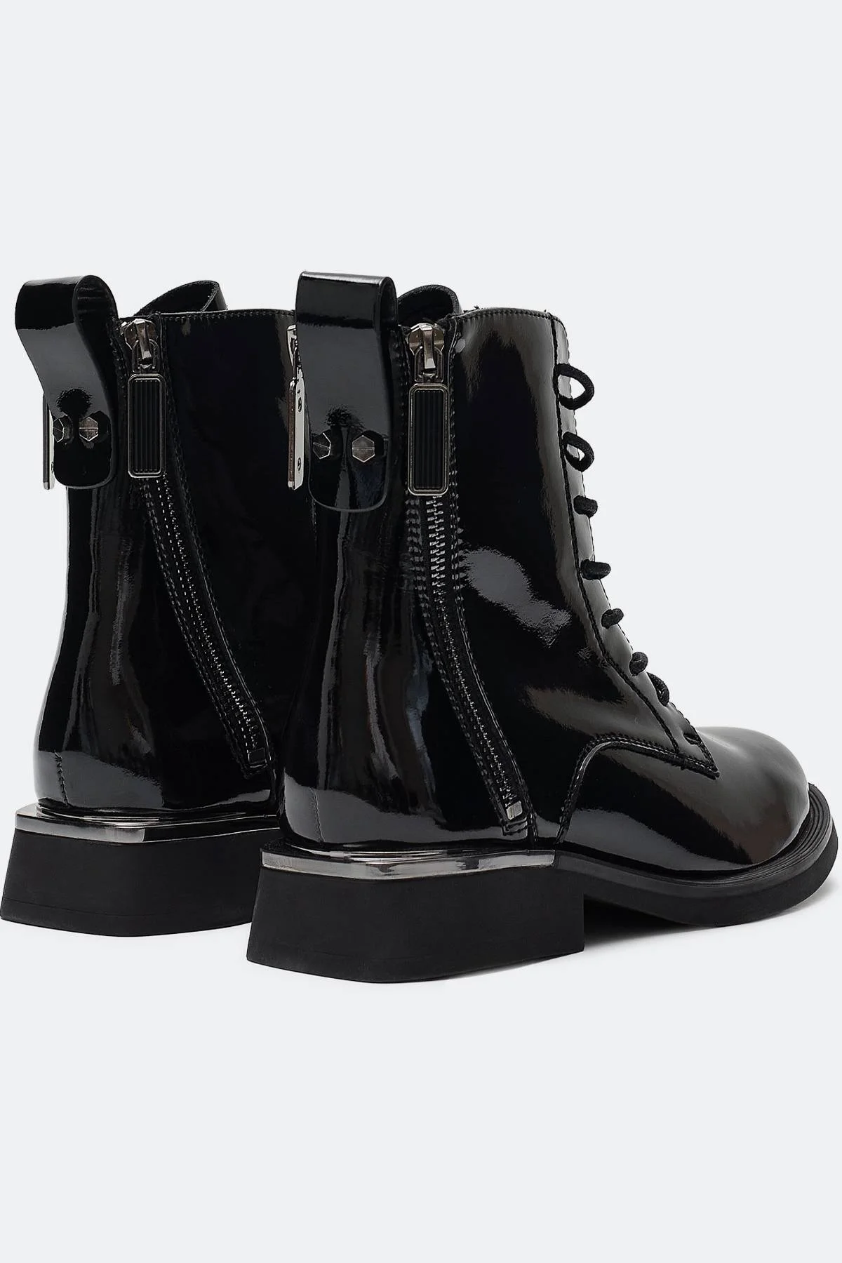 Лаковые ботинки из натуральной кожи, 36