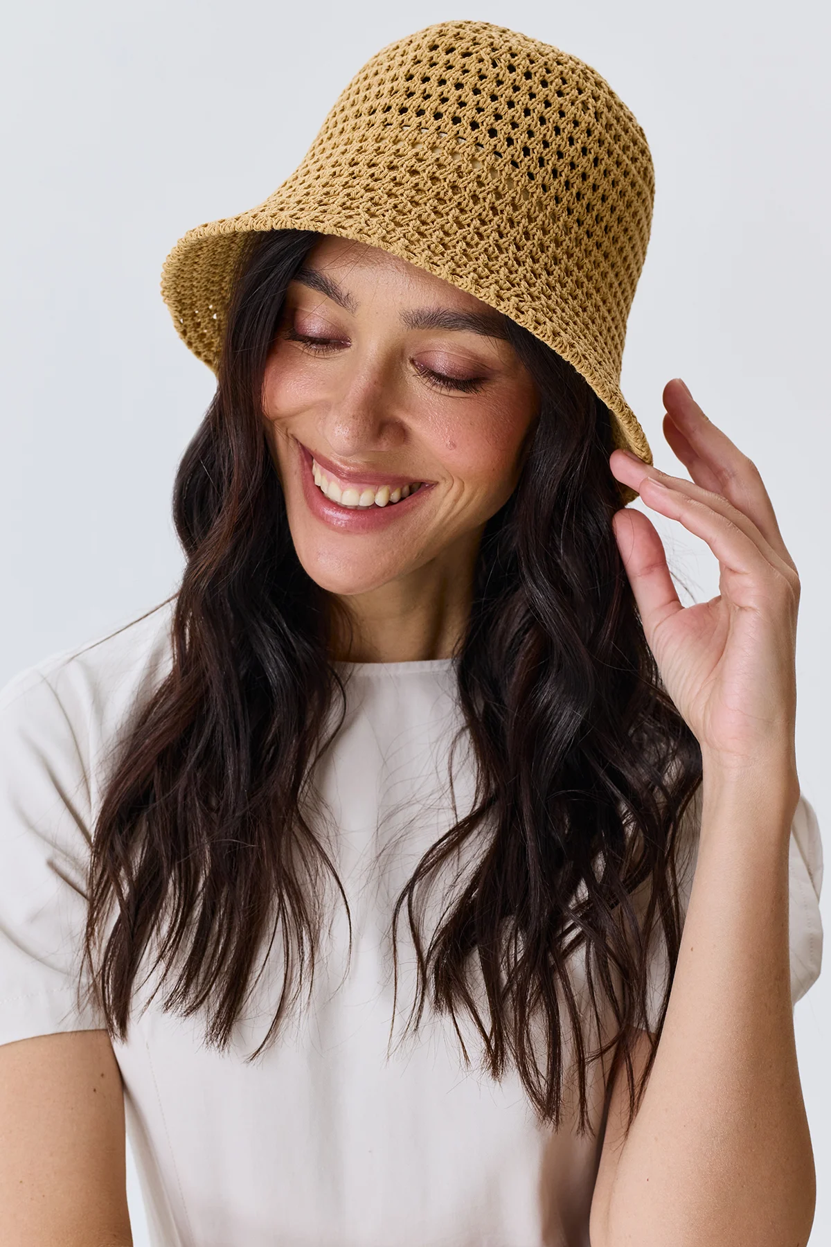 Пляжная ажурная панама, One