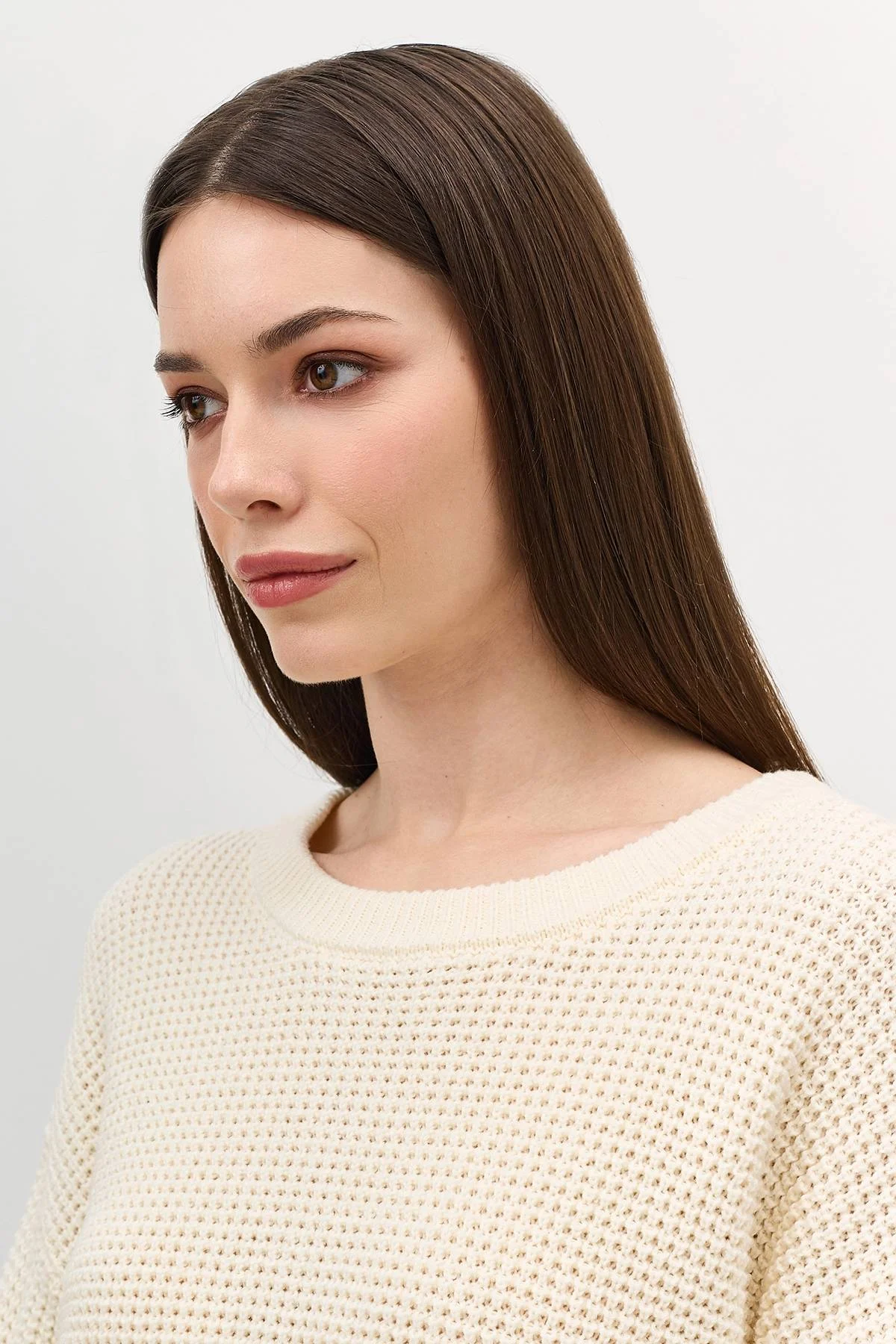 Лимитированная серия свитер с текстурной вязкой и ремень, 52