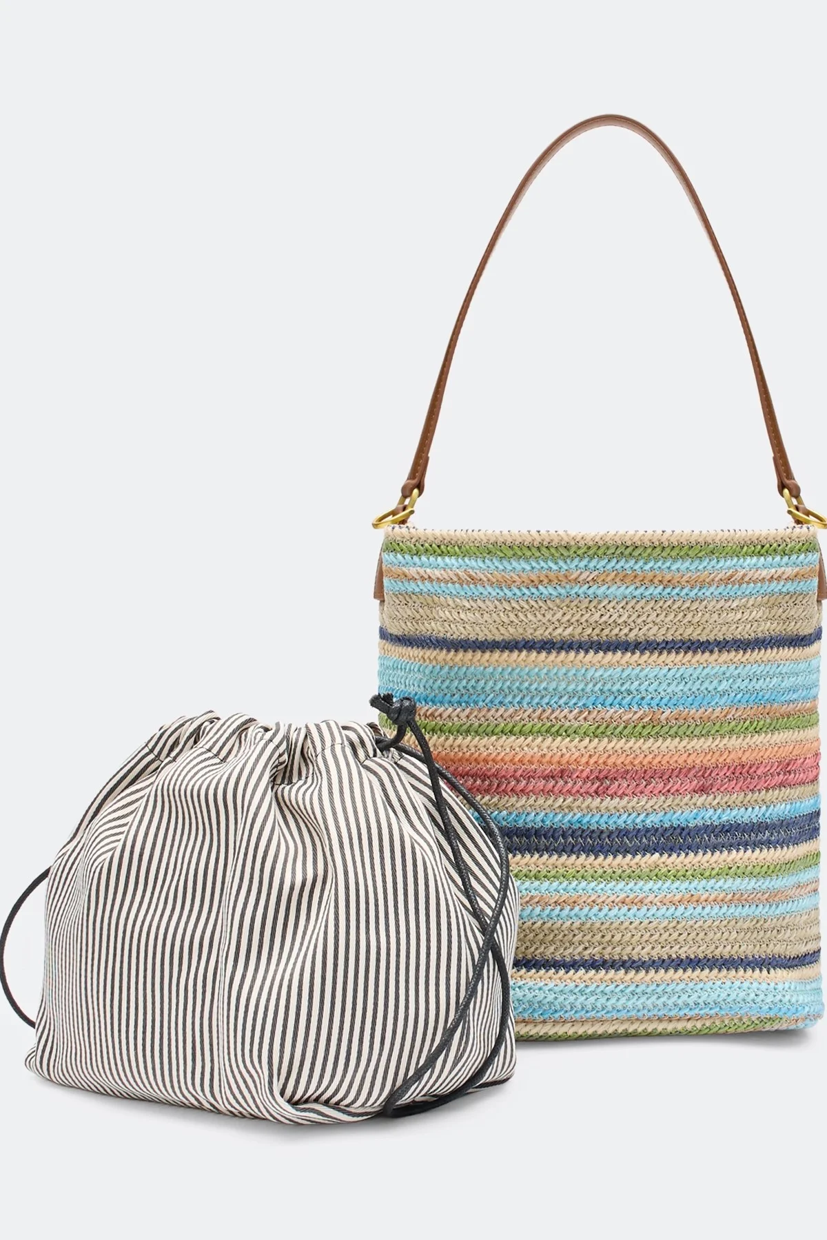 Яркая сумка с косметичкой, One