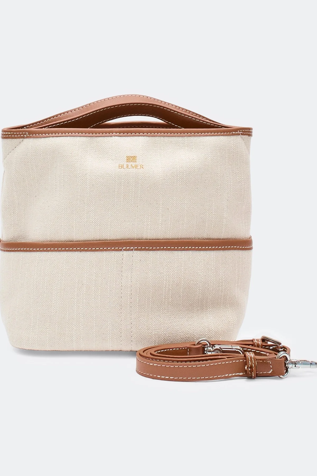 Комбинированная льняная сумка, One