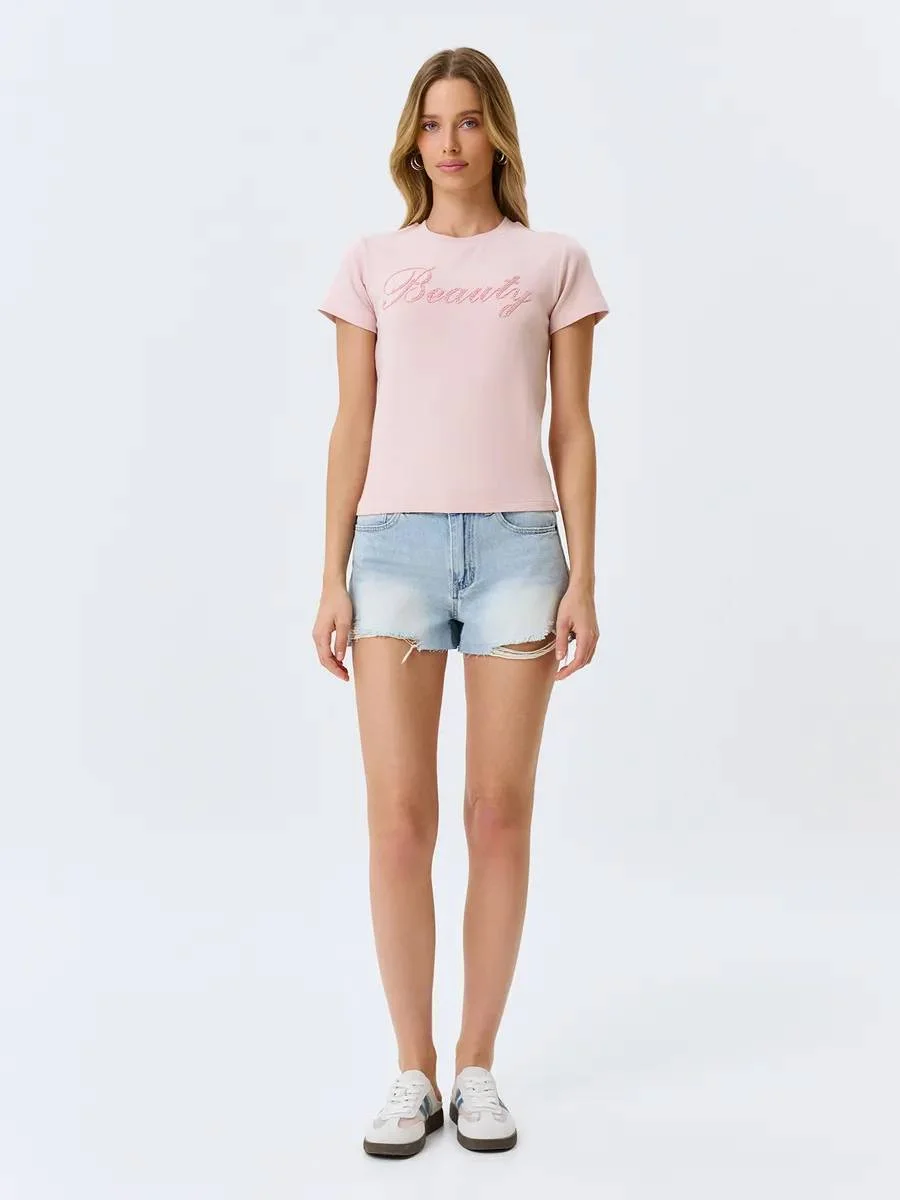 Шорты джинсовые короткие, 46