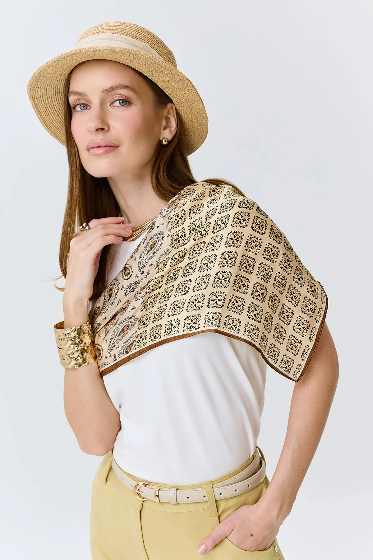 Шелковый шейный платок, One