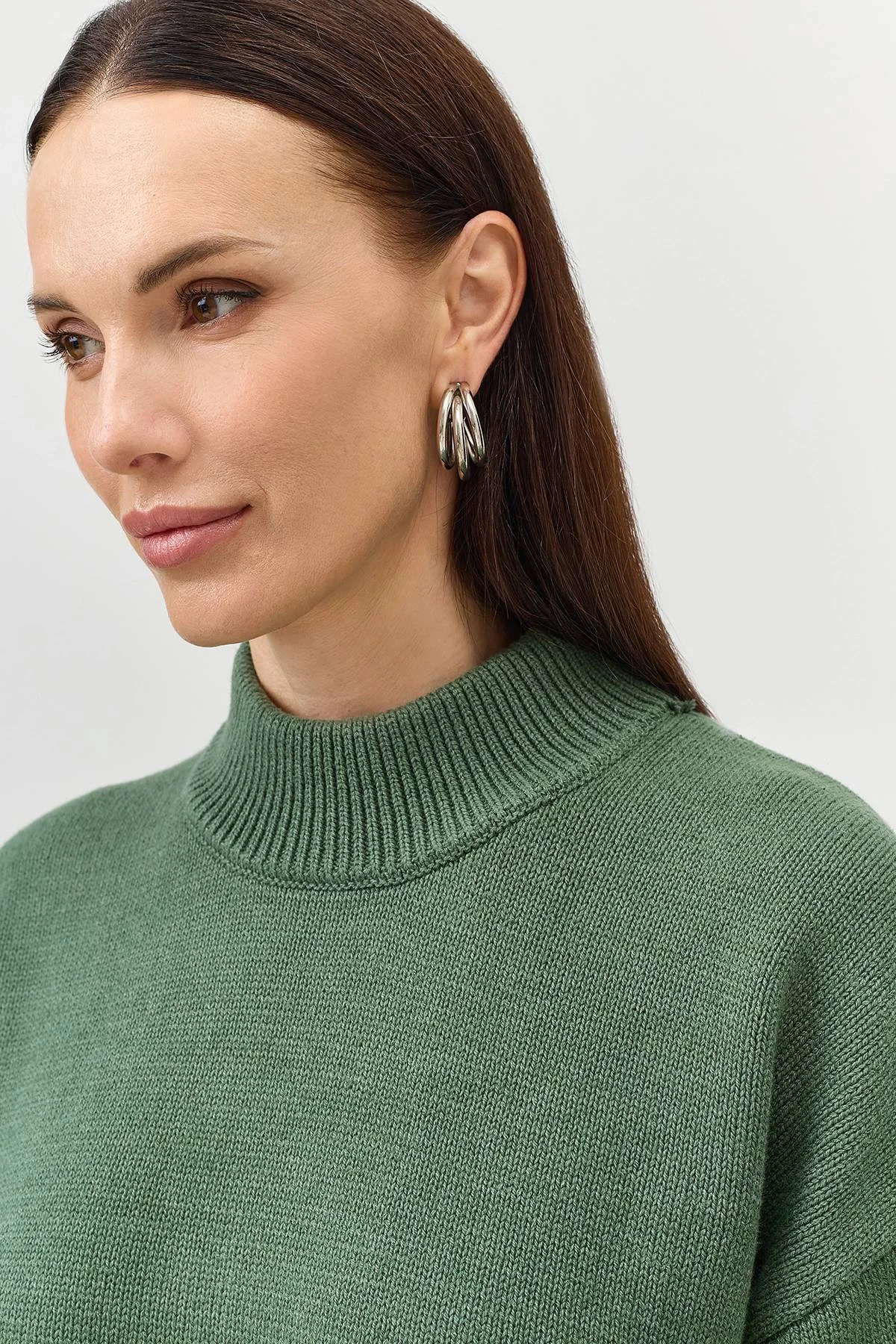 Вязаный джемпер из смесового хлопка, 48 Вязаный джемпер из смесового хлопка, 48