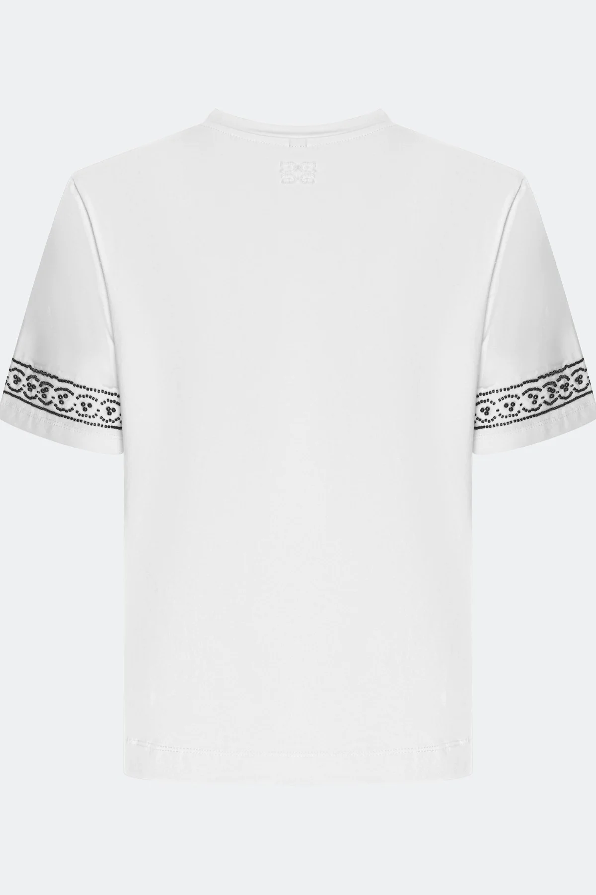 Футболка с декором на рукавах, 42