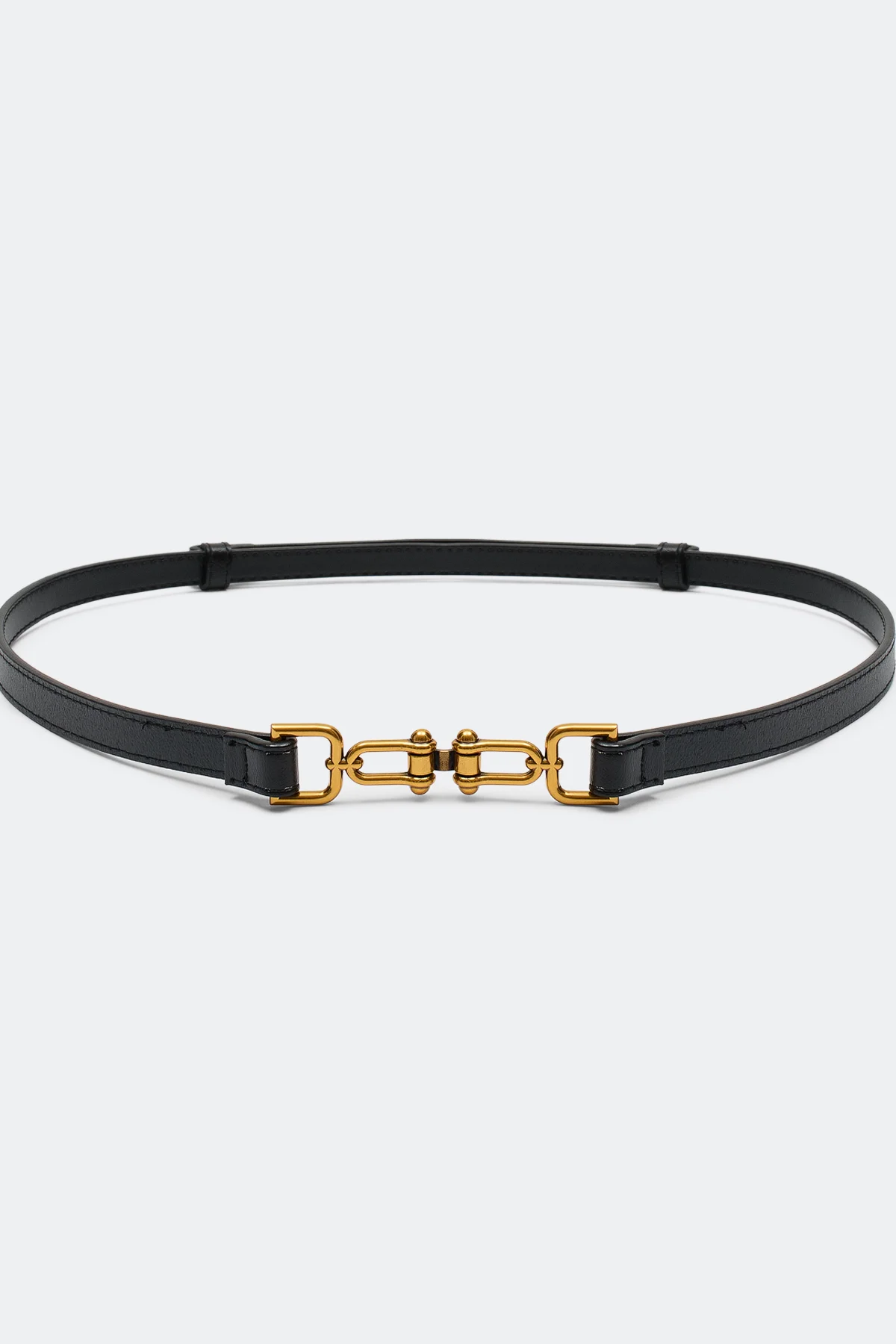 Узкий ремень с фигурной пряжкой, One