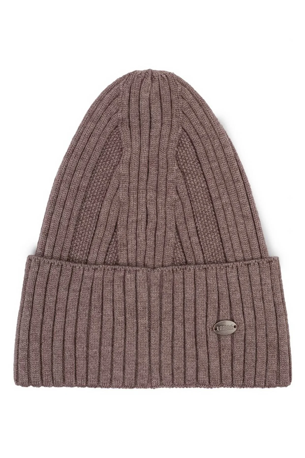Шапка серо-коричневая, One