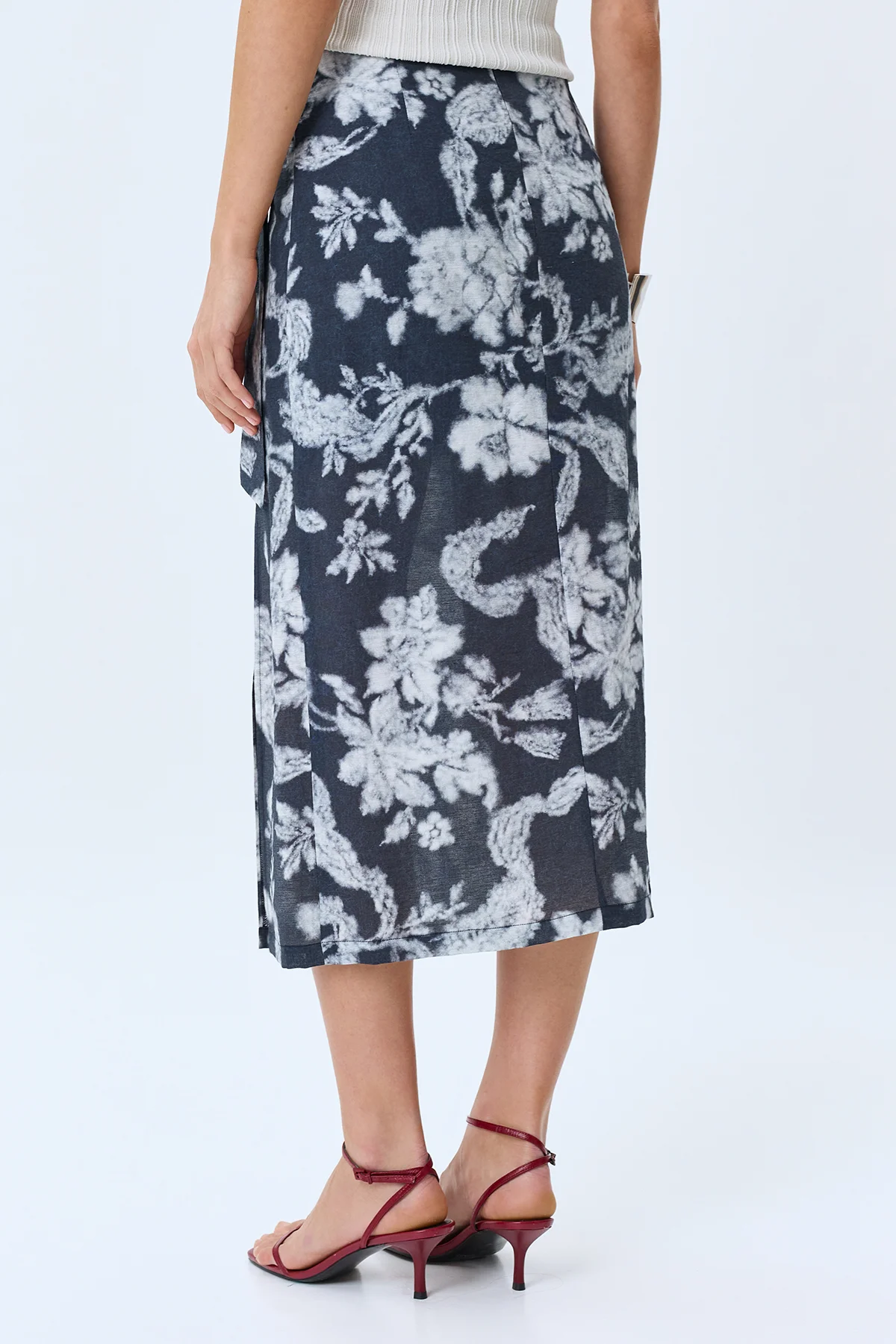 Юбка-миди с имитацией запаха, 44