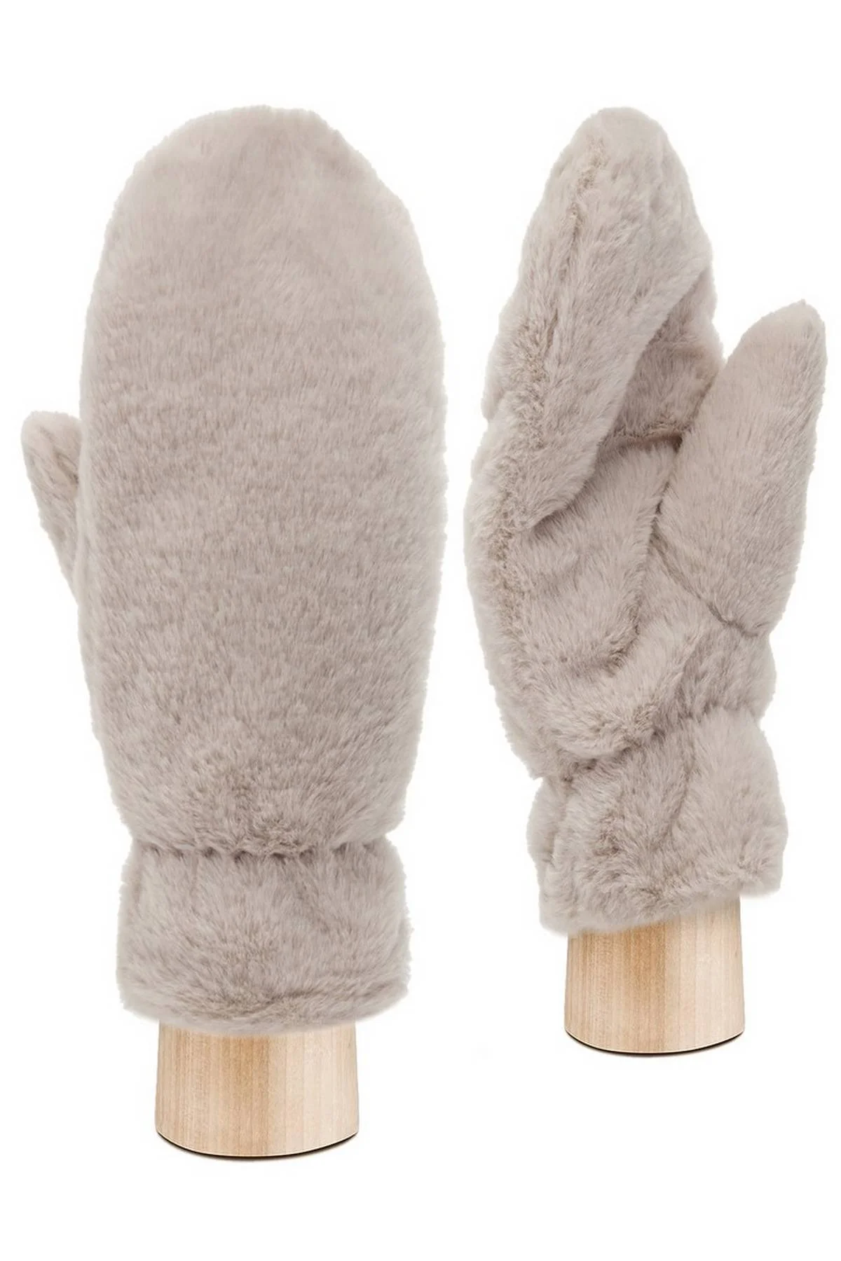 Рукавицы бежевые, M