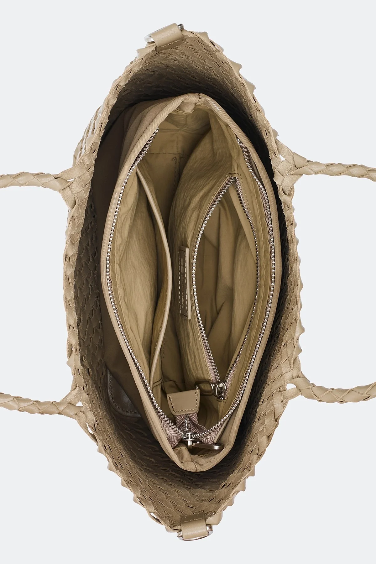 Плетеная сумка с косметичкой, One