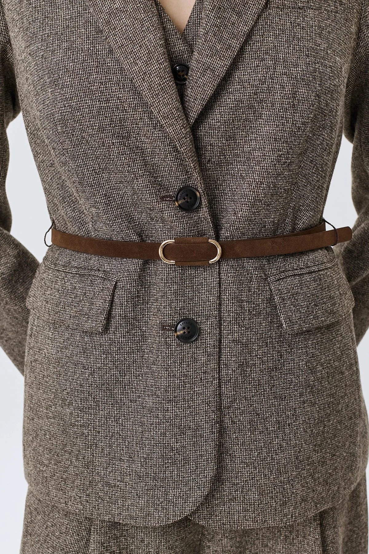 Классический жакет с узором Herringbone, 52