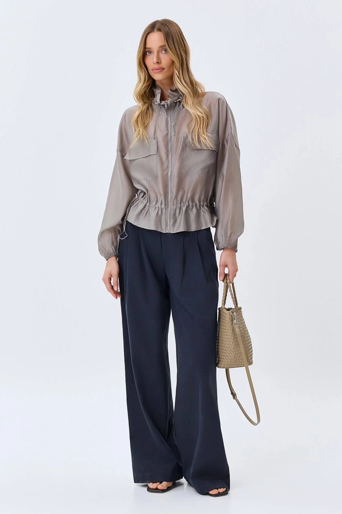 Широкие брюки из тенселя, 40