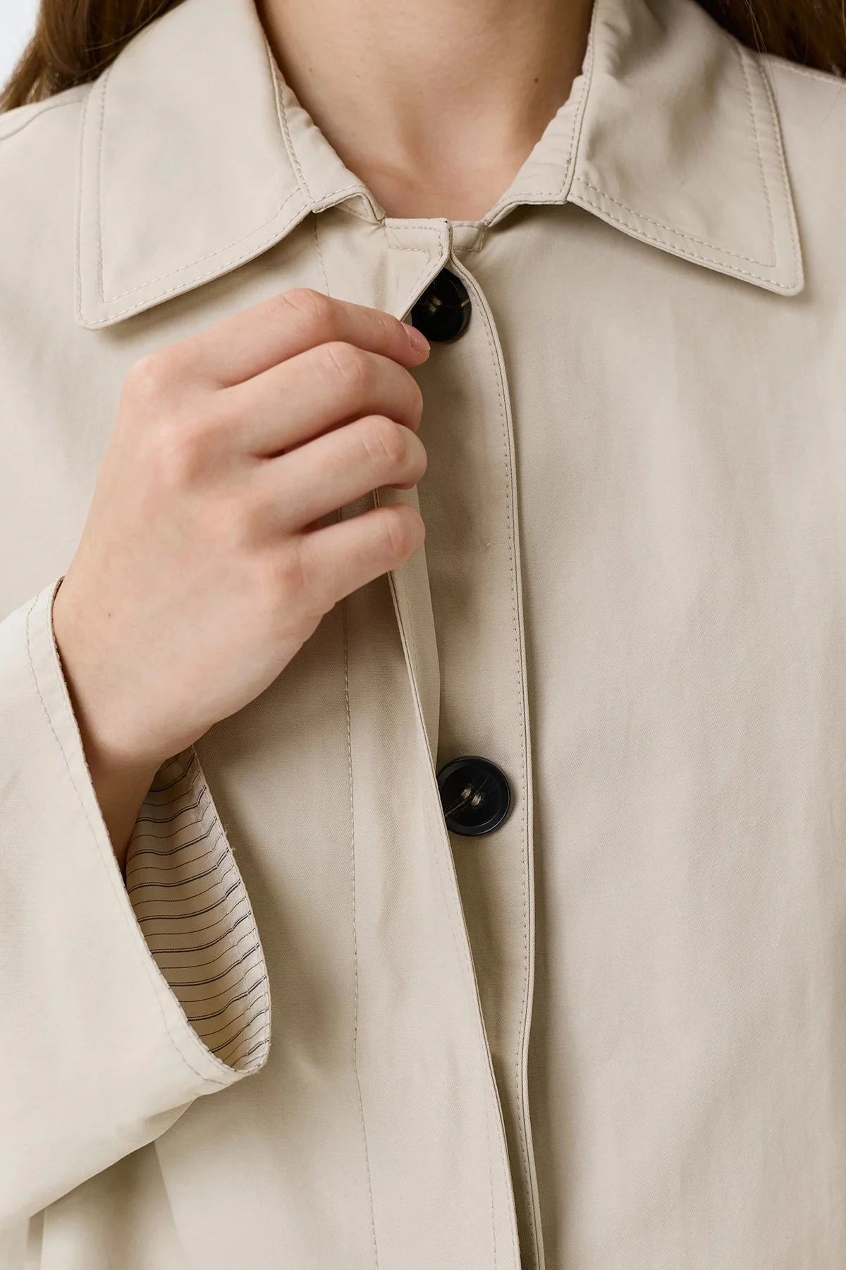 Свободный плащ из хлопка, 46