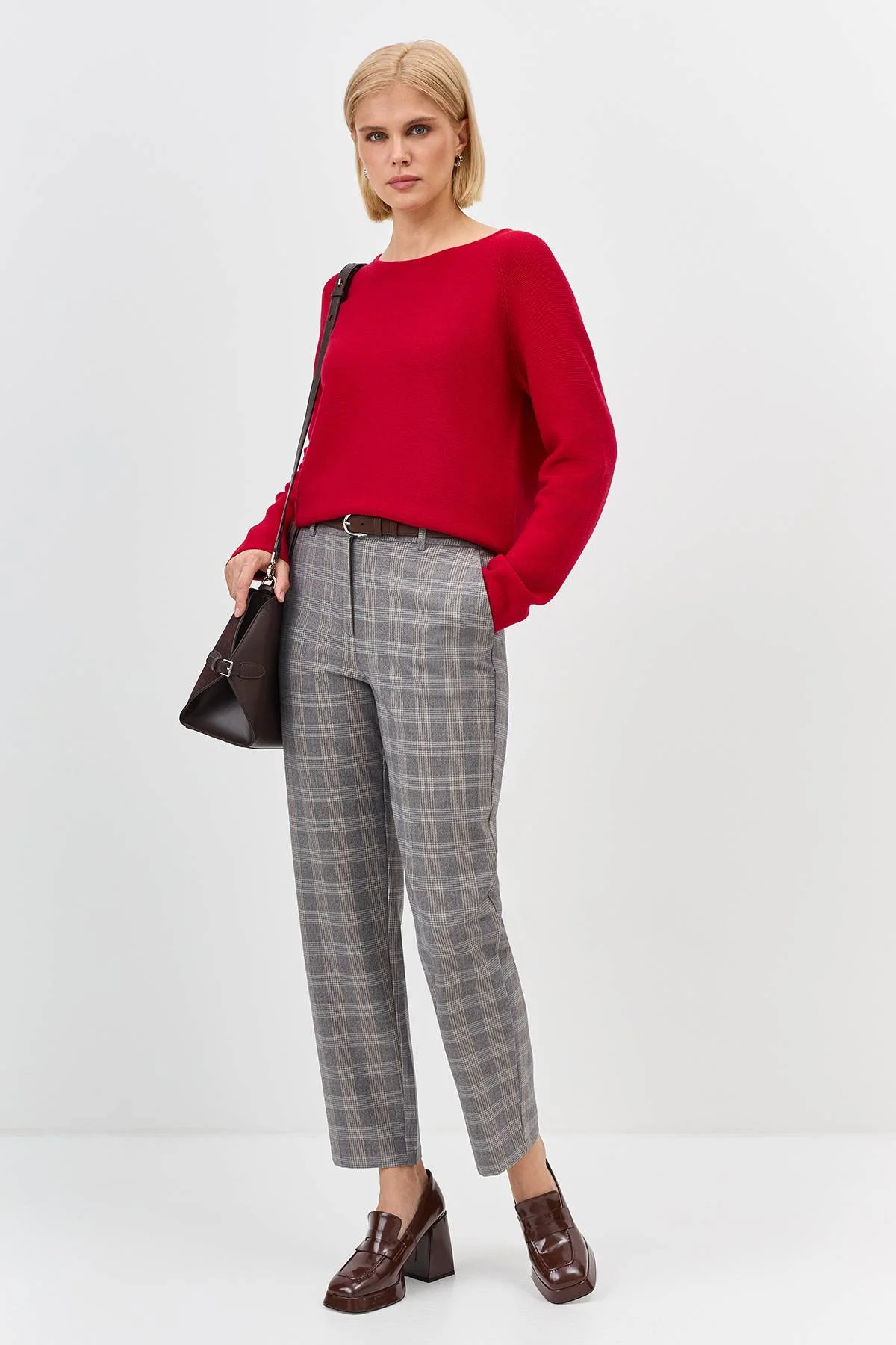 Лимитированная серия яркий джемпер с вырезом лодочка с палантином, 38